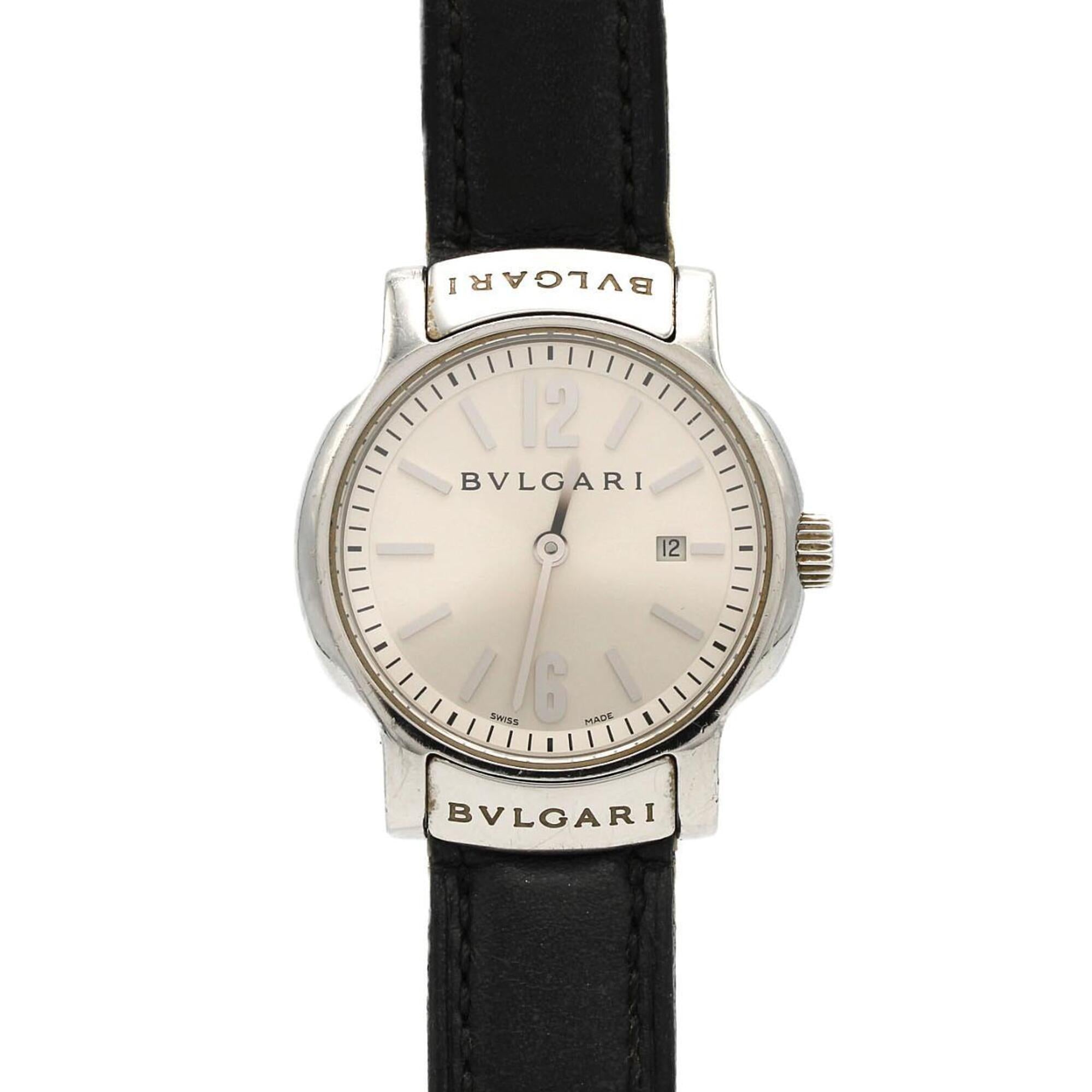 Montre Bvlgari Bulgari Solotempo ST29S/ST29C6SLD, cadran argenté, 29 mm