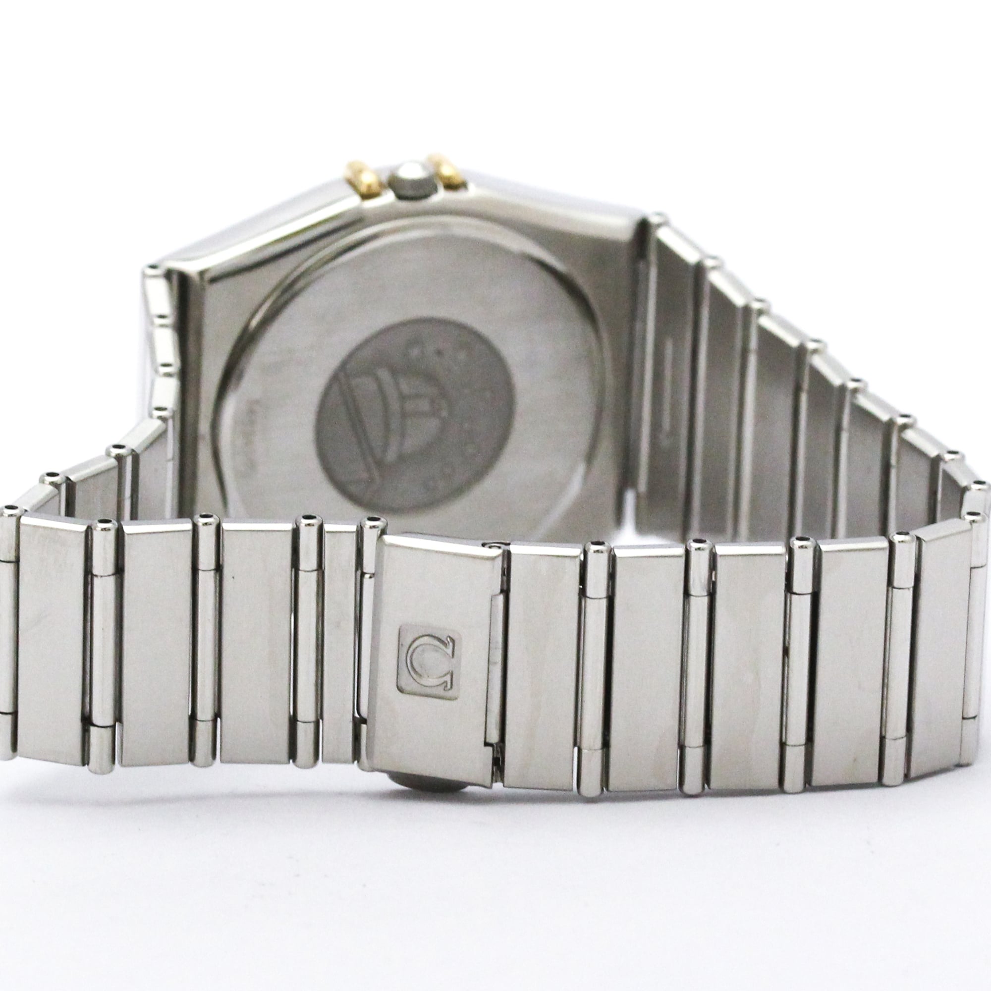 OMEGA Constellation Herrenuhr 18 Karat Gold Edelstahl Quarz 396.1070