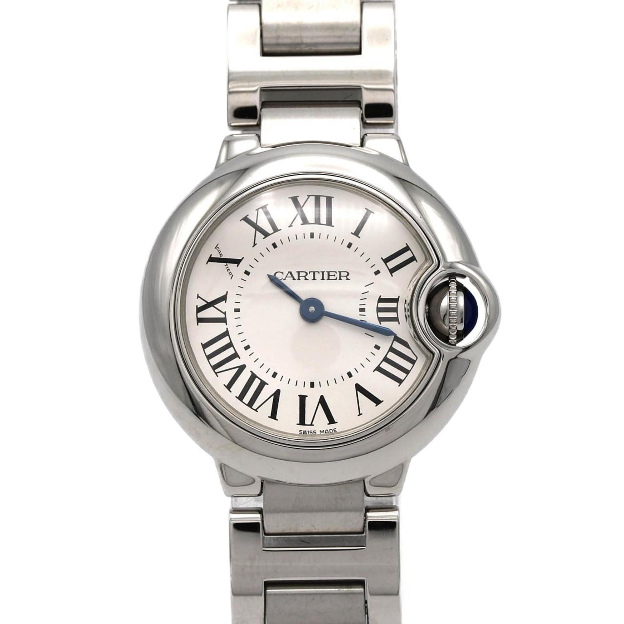 Cartier Ballon Bleu SM W69010Z4 Silver Dial 28mm Watch