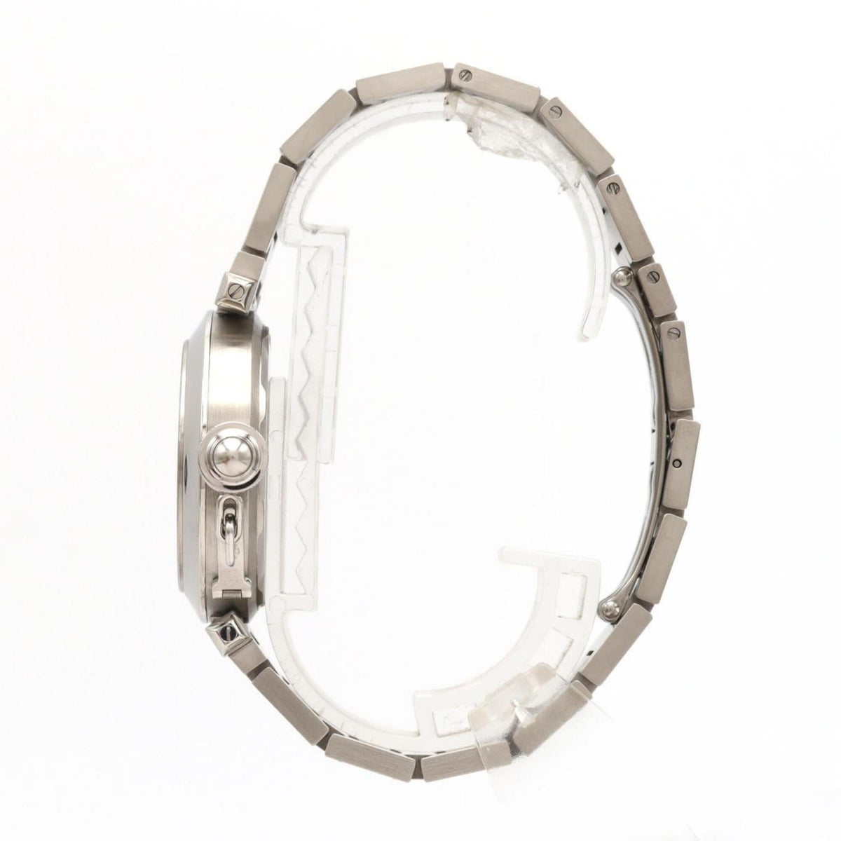 Cartier Pasha C Grande Datum W31055M7 Weiß Zifferblatt 35 mm Uhr