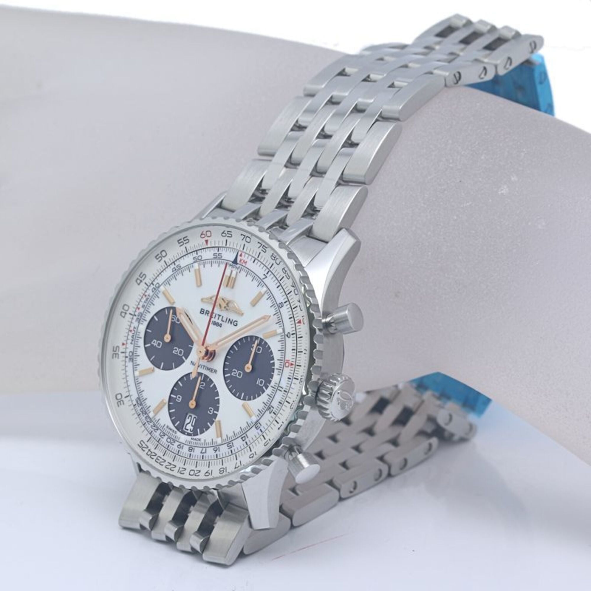 Montre Pour Hommes BREITLING Navitimer B01 AB0139211A1A1 AB0139 Chronographe Édition Japon en acier inoxydable 40399