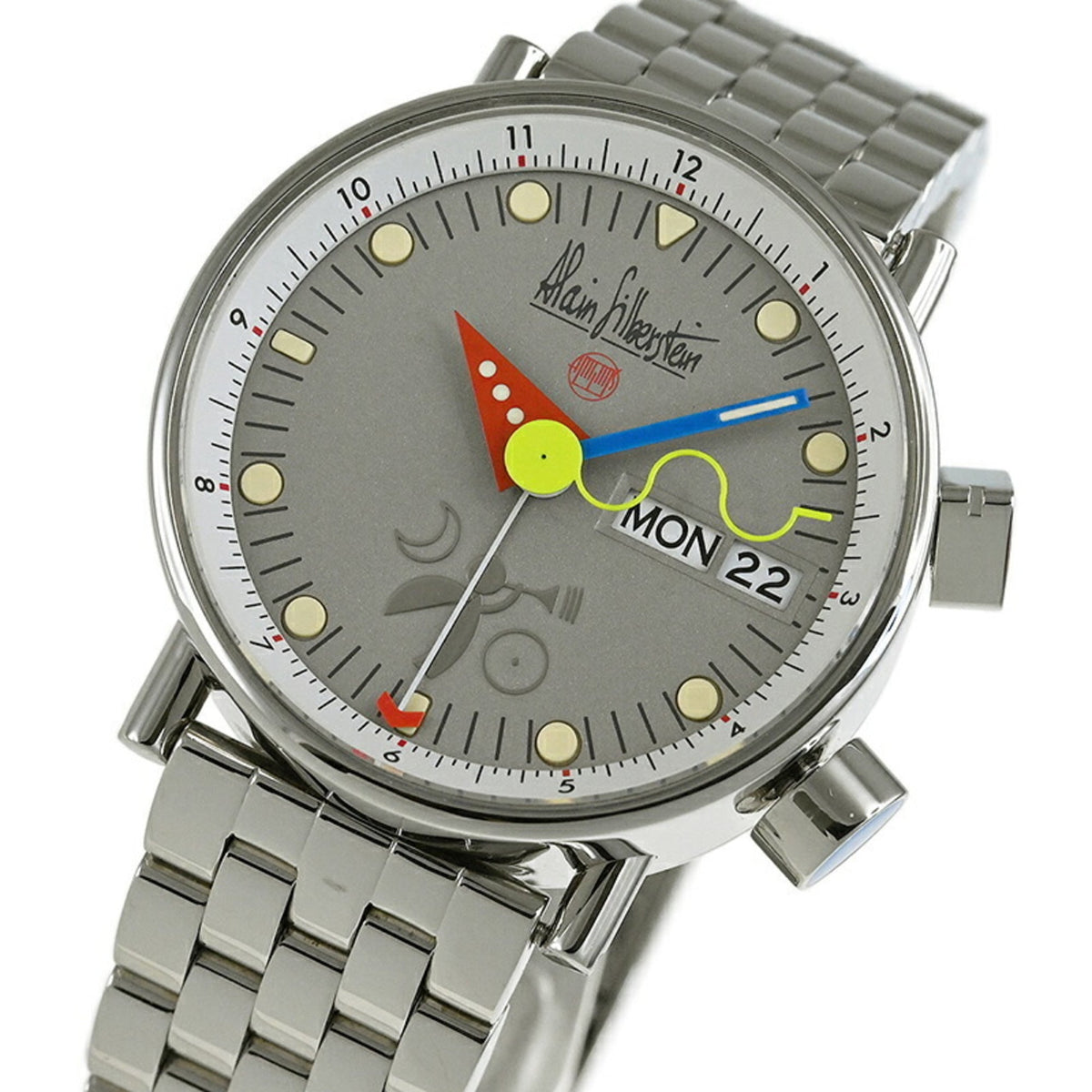 Alain Silberstein Le Réveille LR13 Gray Dial 36mm Watch
