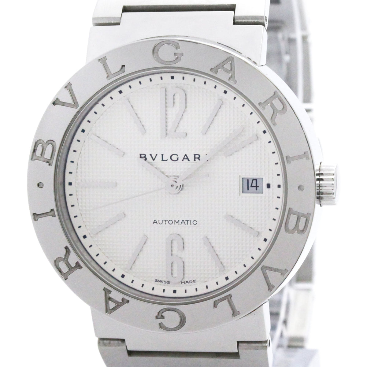 Bulgari Bulgari Bulgari BB38SS AUTO Silber Zifferblatt 38 mm Uhr