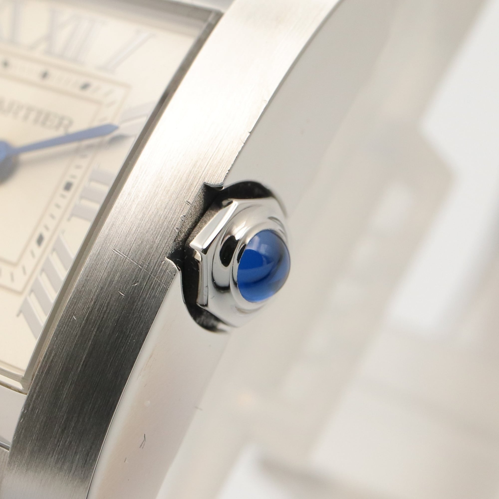 Cartier Tank Française SM Uhr, Edelstahl, Damen, Silber, WSTA0065