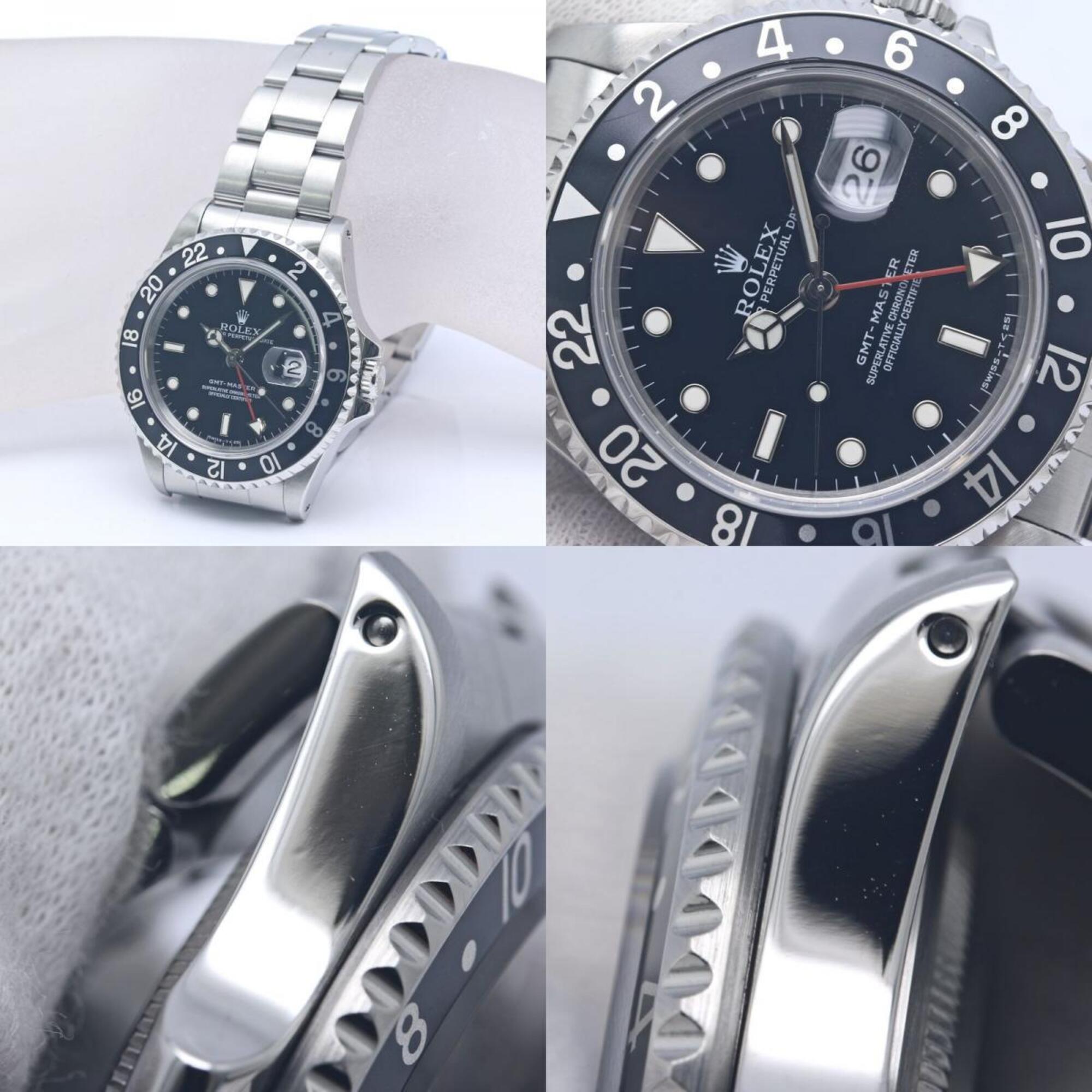 ROLEX GMT-Master II met enkele gesp 16700, volledig met tritium, herenhorloge, roestvrij staal 40372