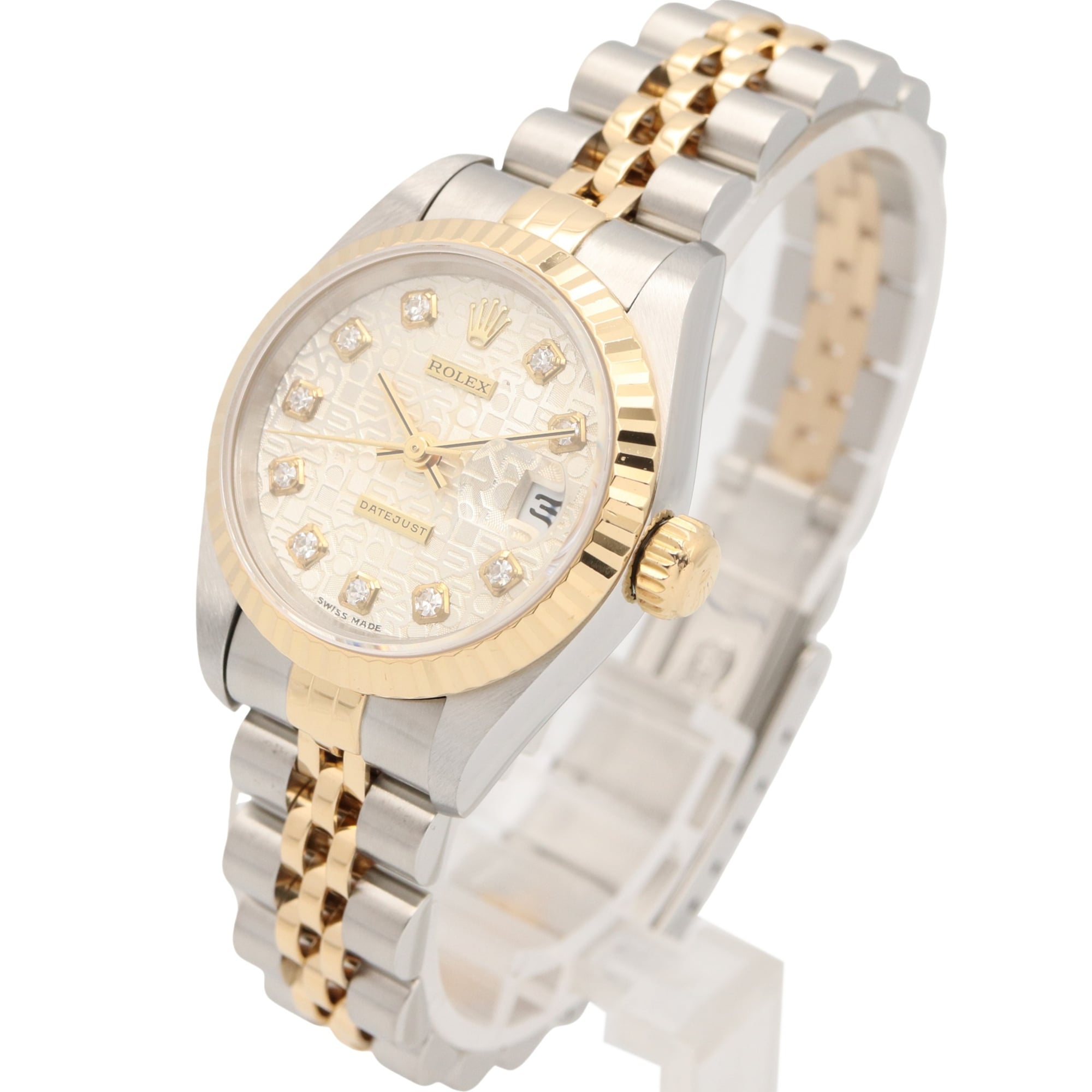 Rolex Datejust 10P Diamond 69173G Silber Zifferblatt 26 mm Uhr