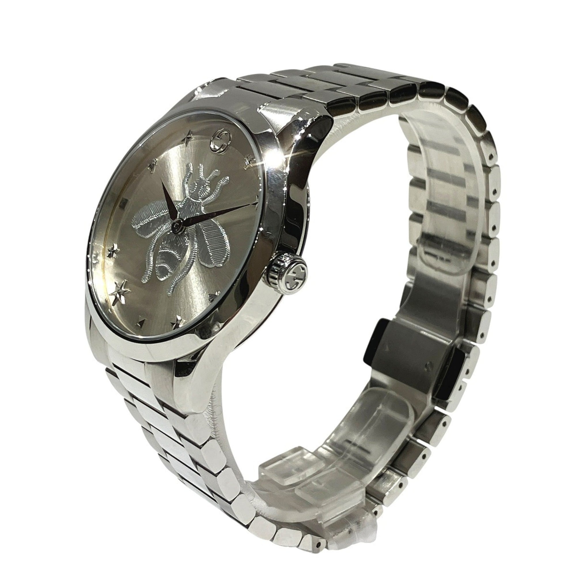 Gucci GUCCI G-Timeless Bee Total weight 108.5g Stainless steel Quartz Silver dial 126.4