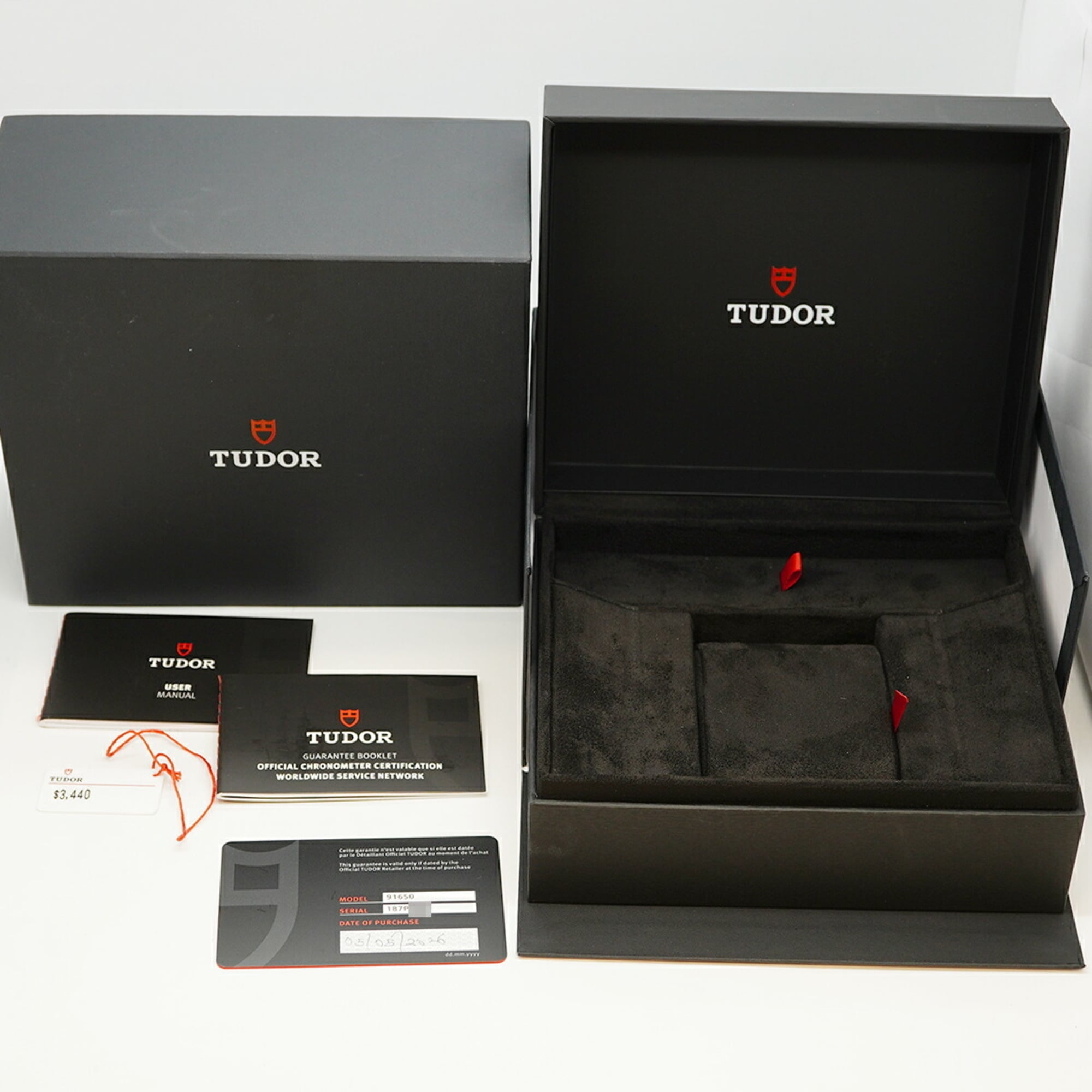 Tudor 1926 91650 White Dial 42mm Watch