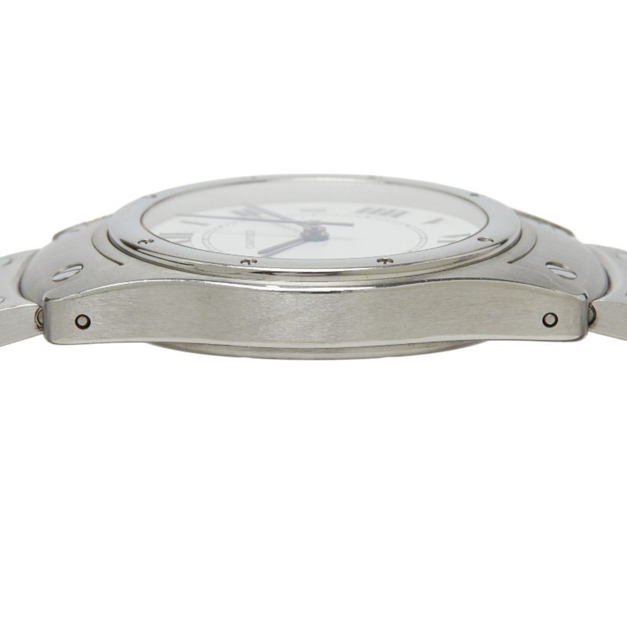 Cartier Santos Ronde LM W20026K1 Automatic (with manual ) White Dial Stainless Steel CARTIER