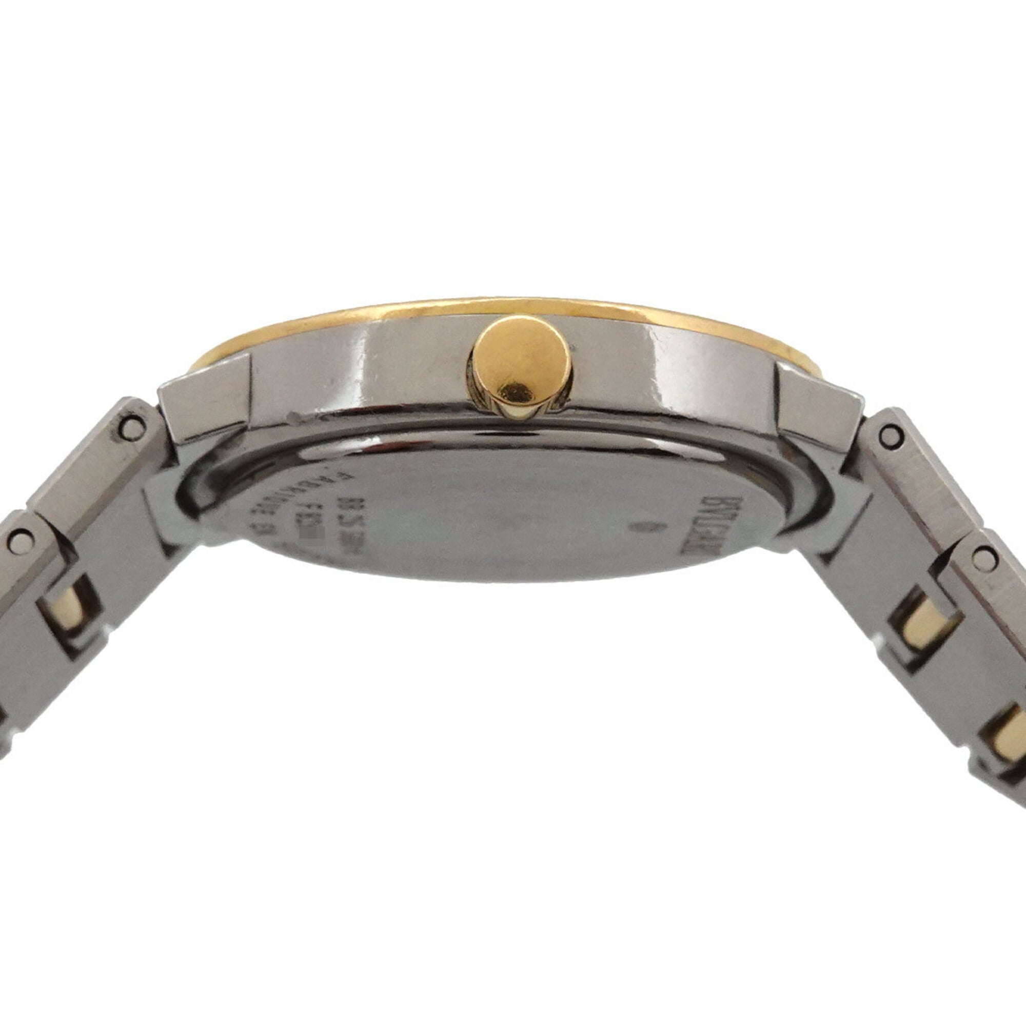 BVLGARI BB26SGD Wo Date Black YG Yellow Gold Quartz