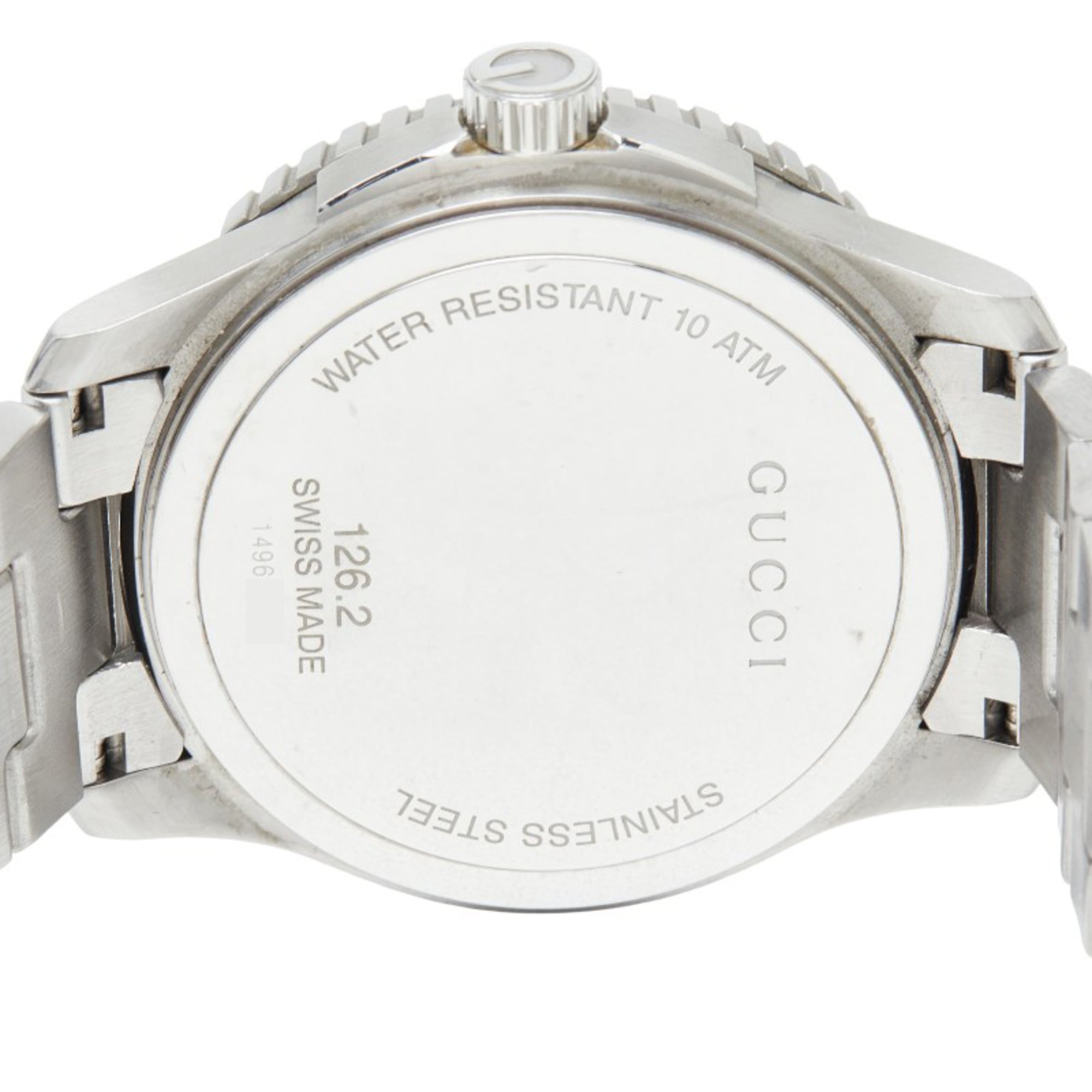 Gucci G-Timeless Sport Watch YA126253 Quartz Navy Dial Stainless Steel Men's GUCCI