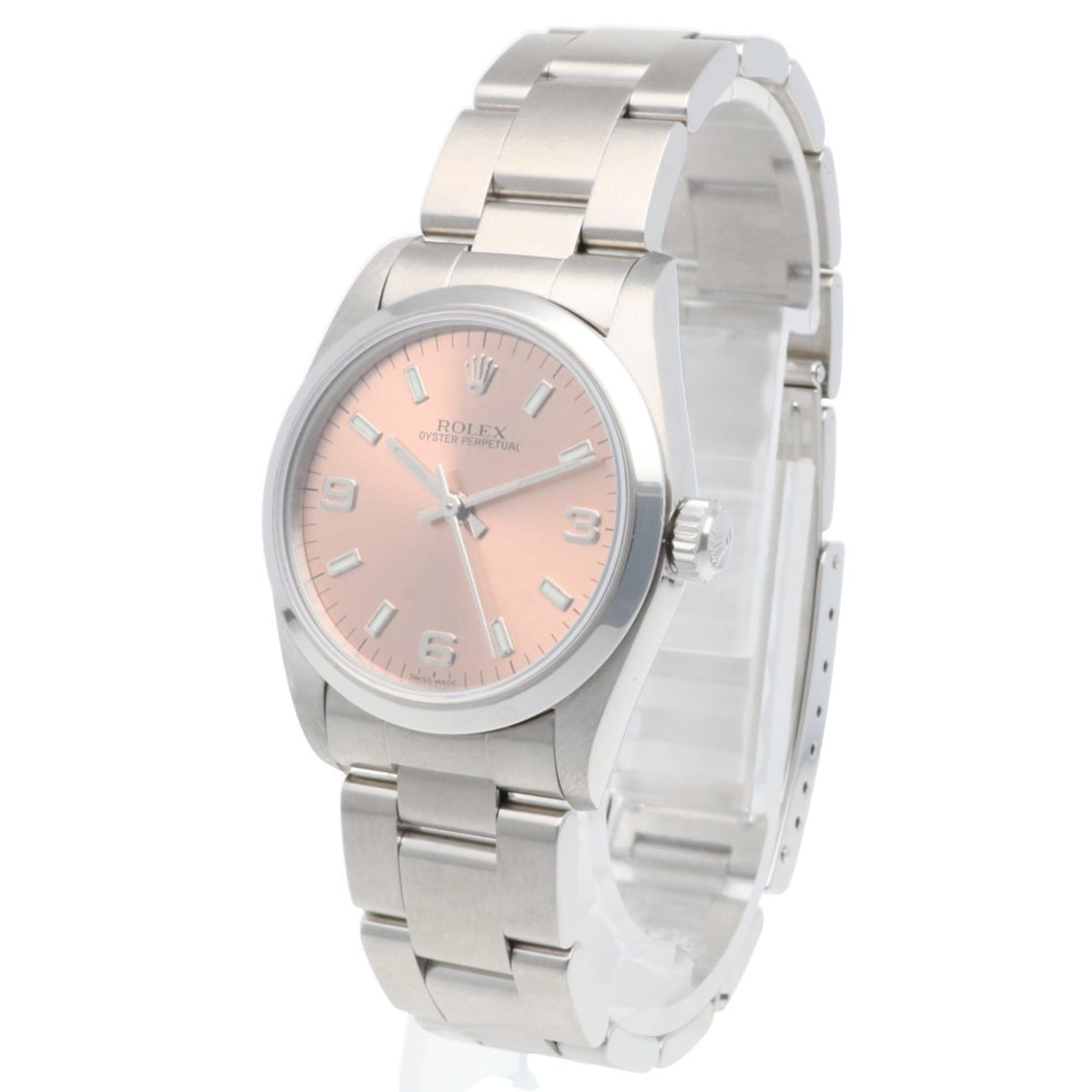 Rolex Oyster Perpetual 77080 Rosa Zifferblatt 31 mm Uhr