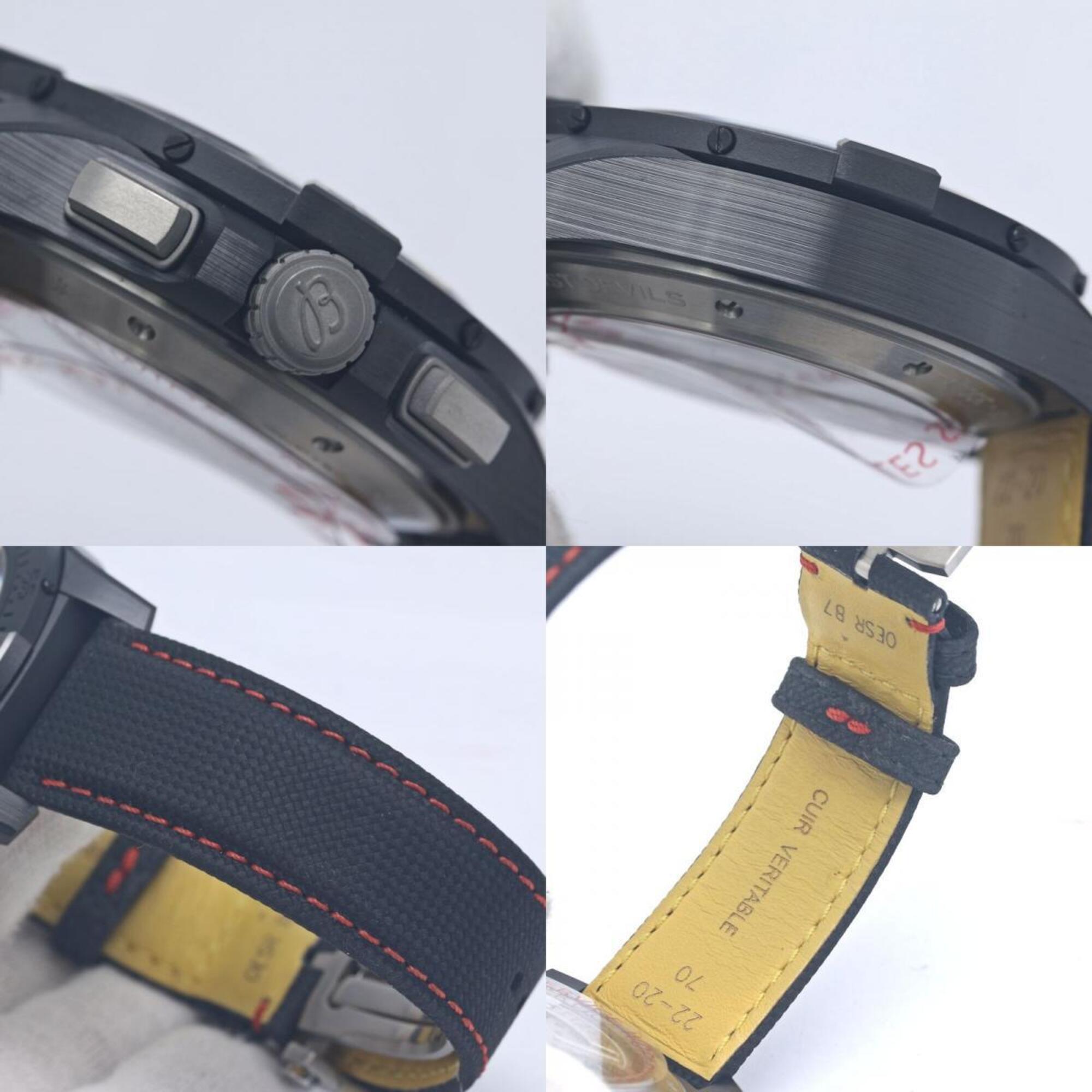 Montre Pour Hommes BREITLING Avenger B01 SB01473A1B1X1 SB0147 Chronographe 44 « Night Mission Dust Devils » en céramique et cuir de vachette 40375