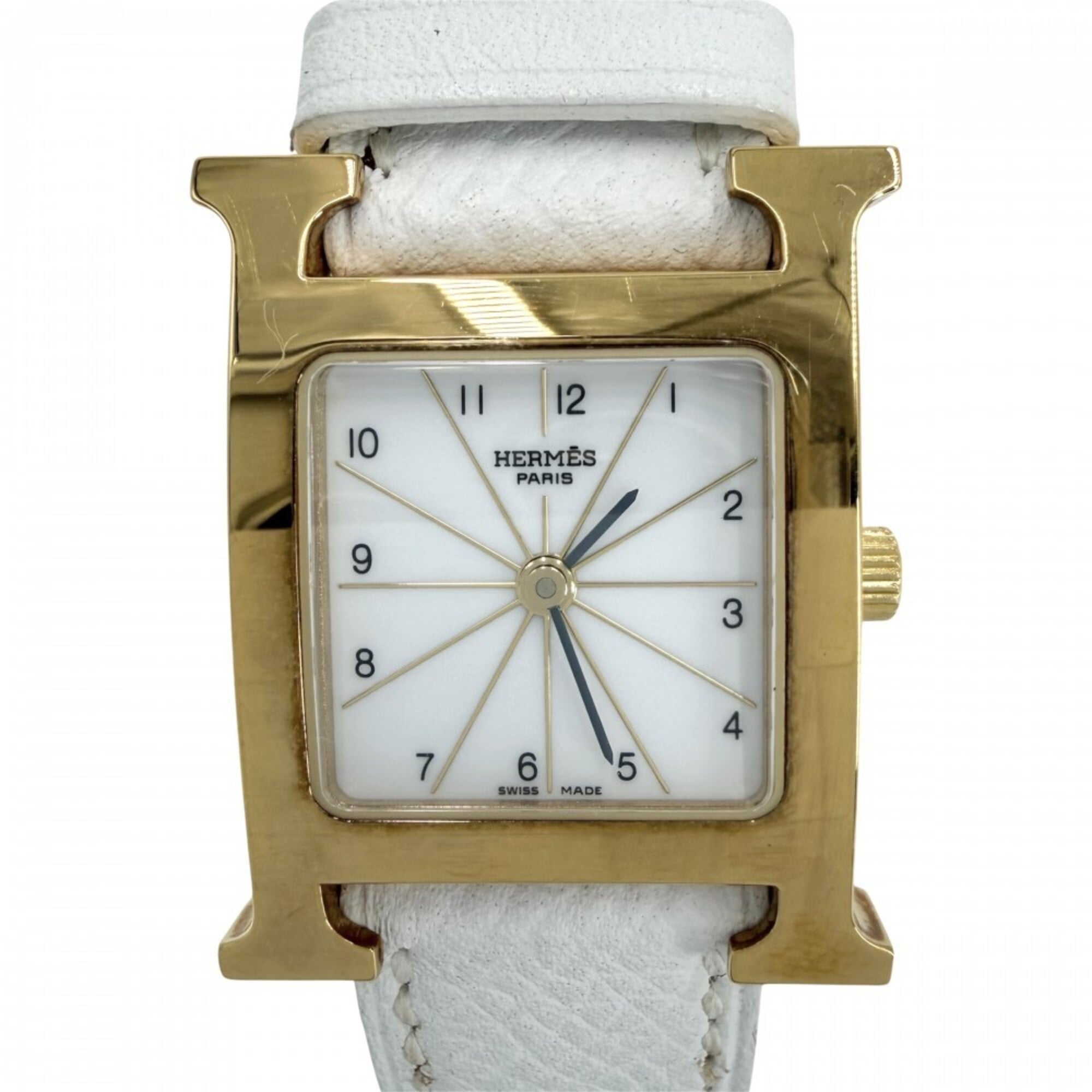 Montre Hermès H-HH1.201 Blanc, cadran de 30 mm