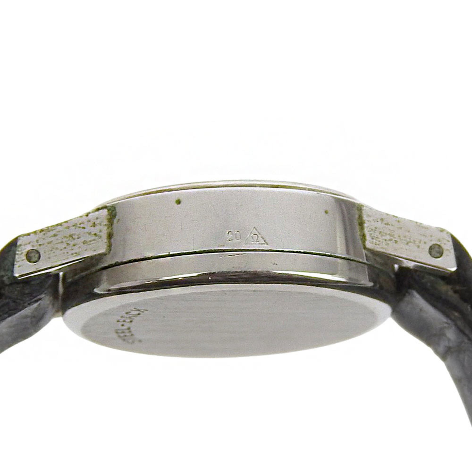 Montre pour femme OMEGA Genève, calibre 485, acier inoxydable, Remontage Manuel, affichage analogique, cadran argenté