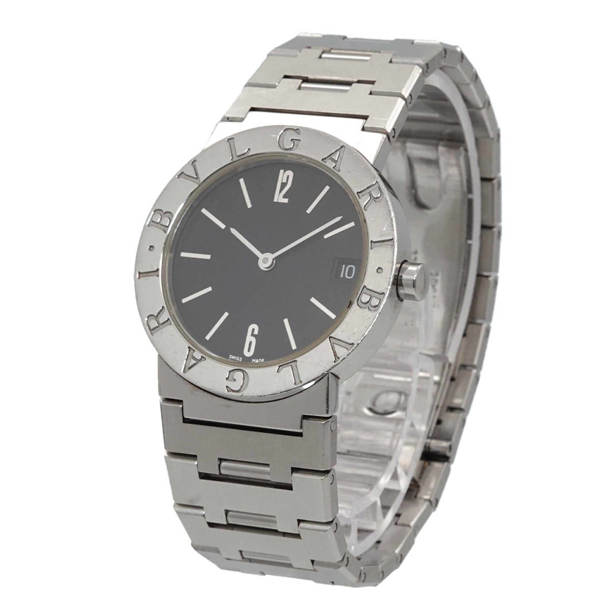 BVLGARI BB30SS Boys' Watch Date Black Quartz