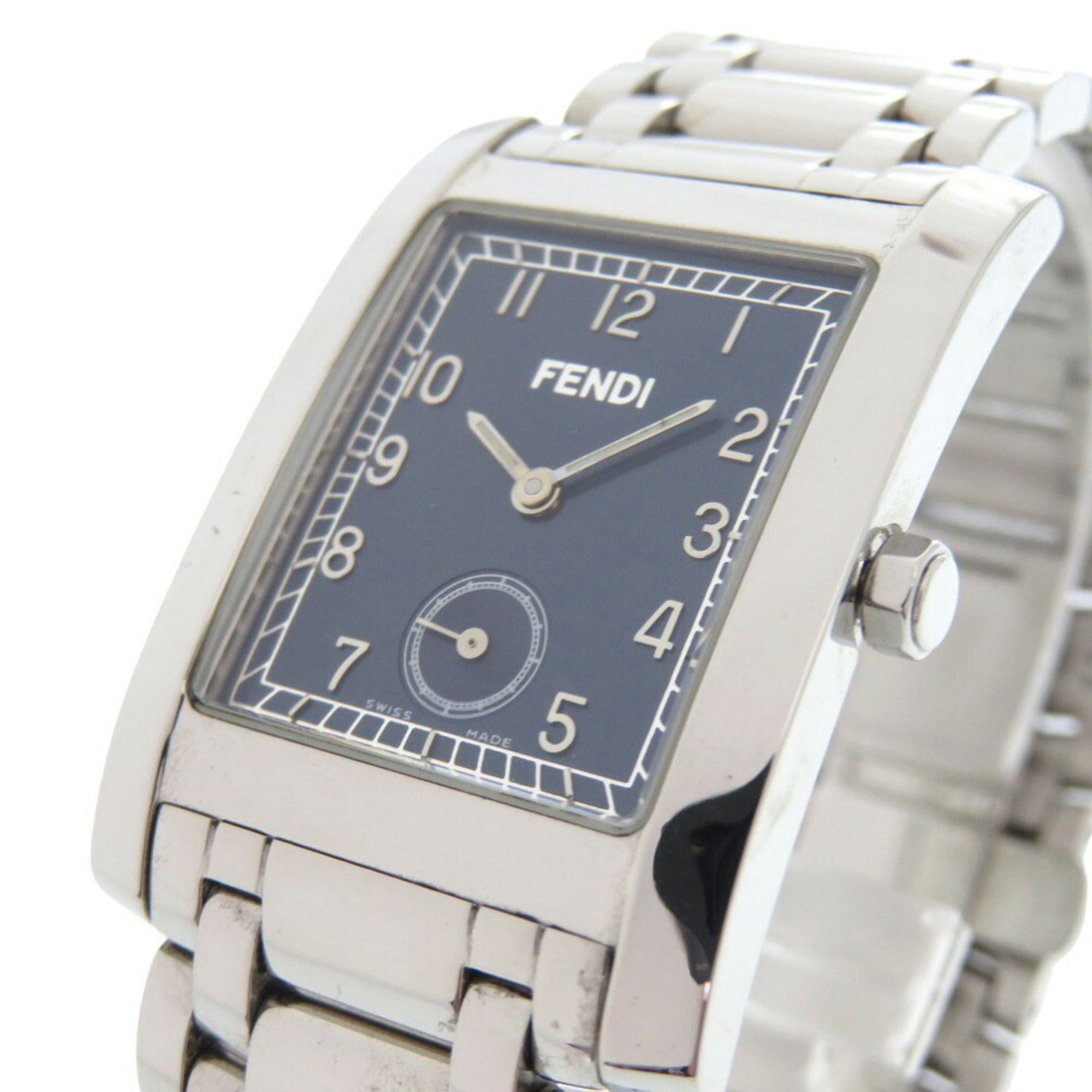 Fendi Classico 7000G roestvrijstalen marineblauw-zilveren quartzhorloge 1914FENDI