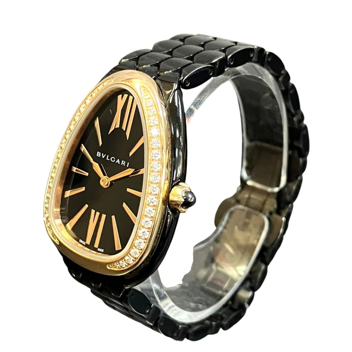 Bvlgari Bulgari BVLGARI Serpenti Seduttori 103706 Schwarz Zifferblatt 25 mm Uhr
