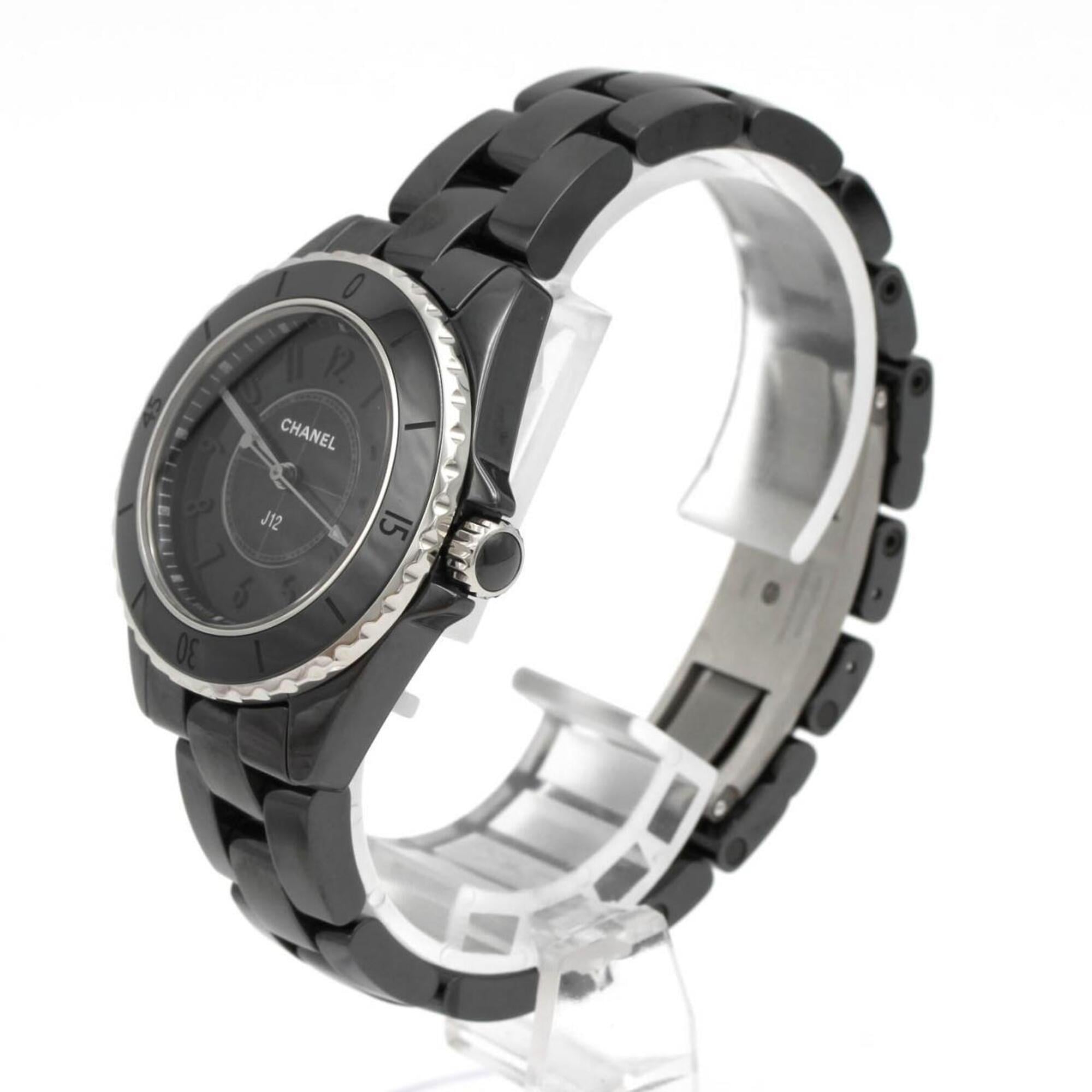 Chanel J12 Phantom 33mm H6346 Black Dial 33mm Watch