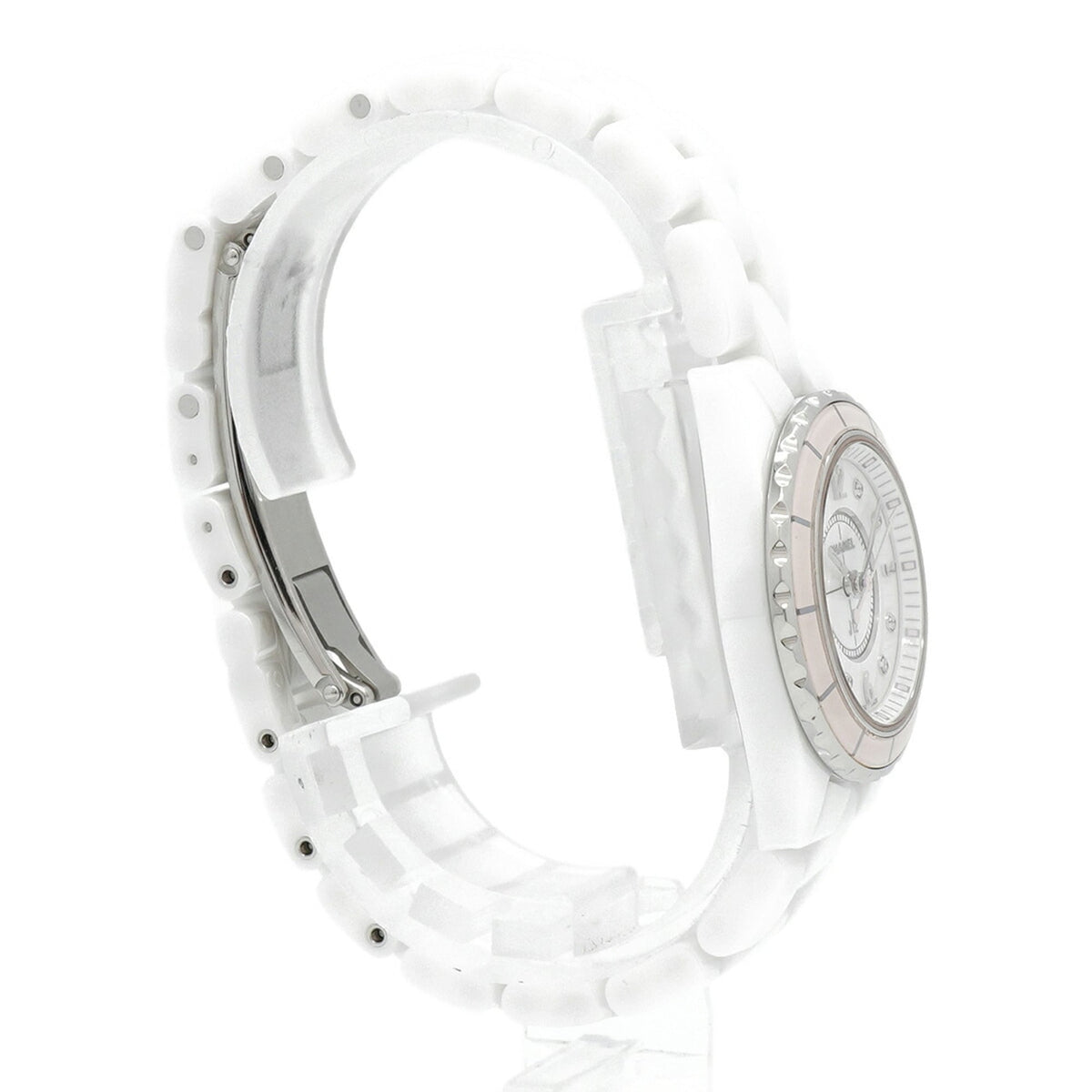 Chanel J12 8P Diamond H4466 White Dial 28mm Watch