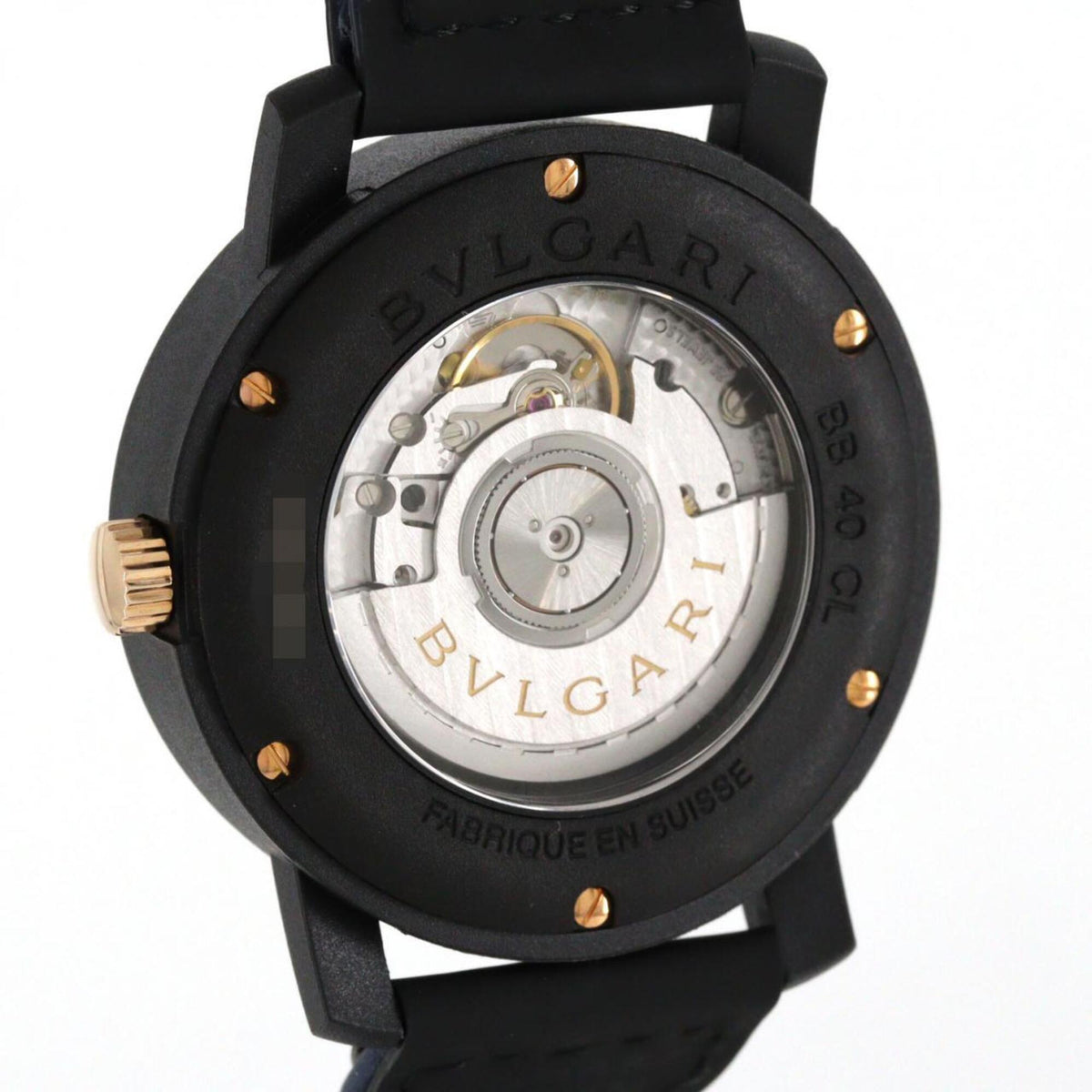 Bvlgari Carbon Gold BB40CL/BBP40C3CGLD/102634 Blaues Zifferblatt 40mm Uhr