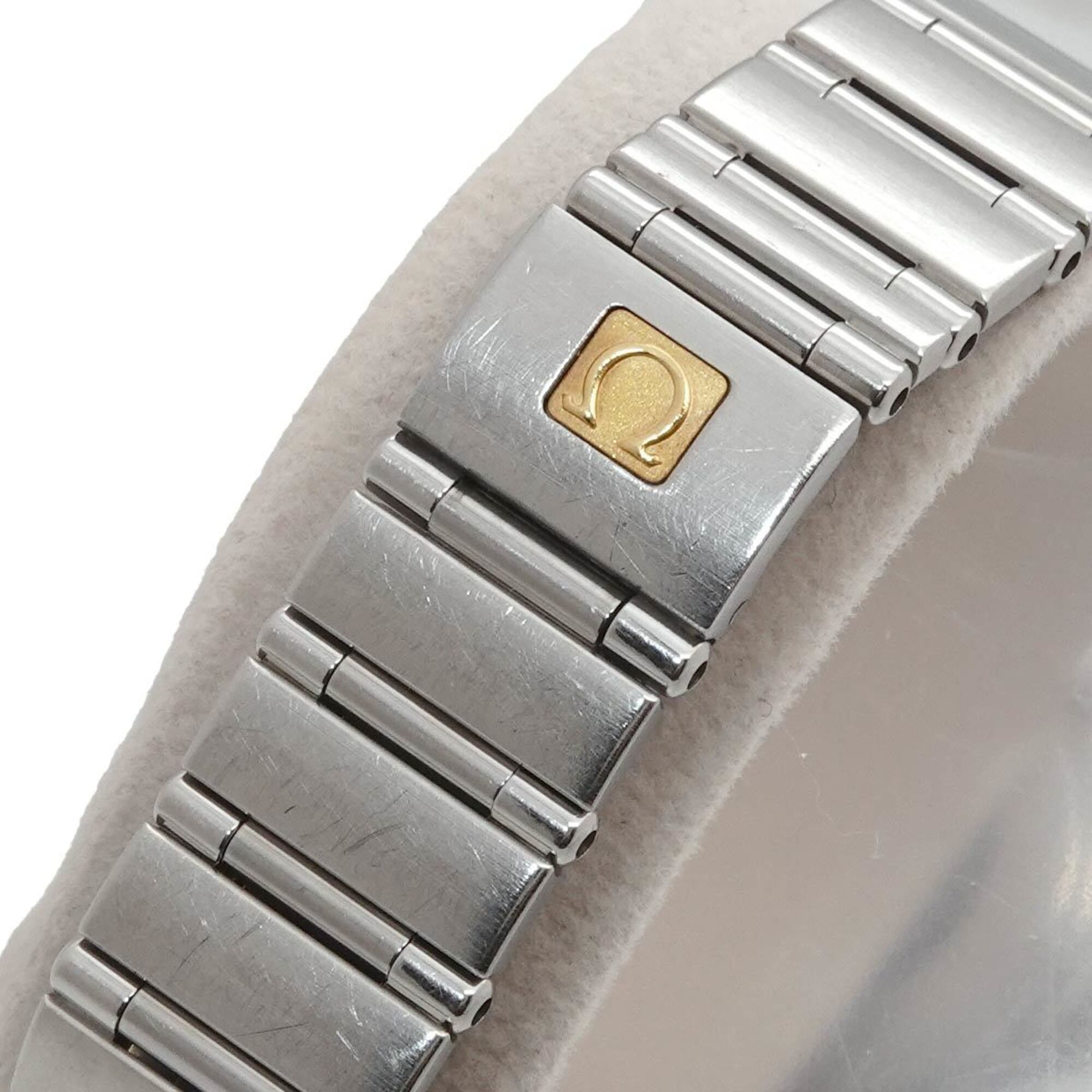 Omega Constellation Mini 1562 56 12P Damenuhr DiamantenSchwarz Quarz