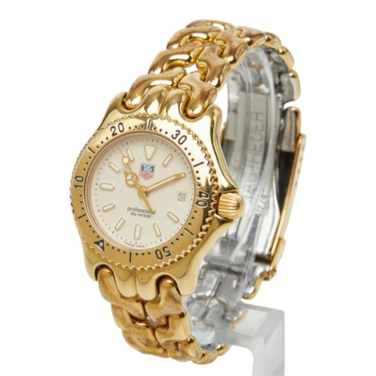 Montre TAG Heuer Professional Cell S94.015 Beige avec cadran de 28 mm