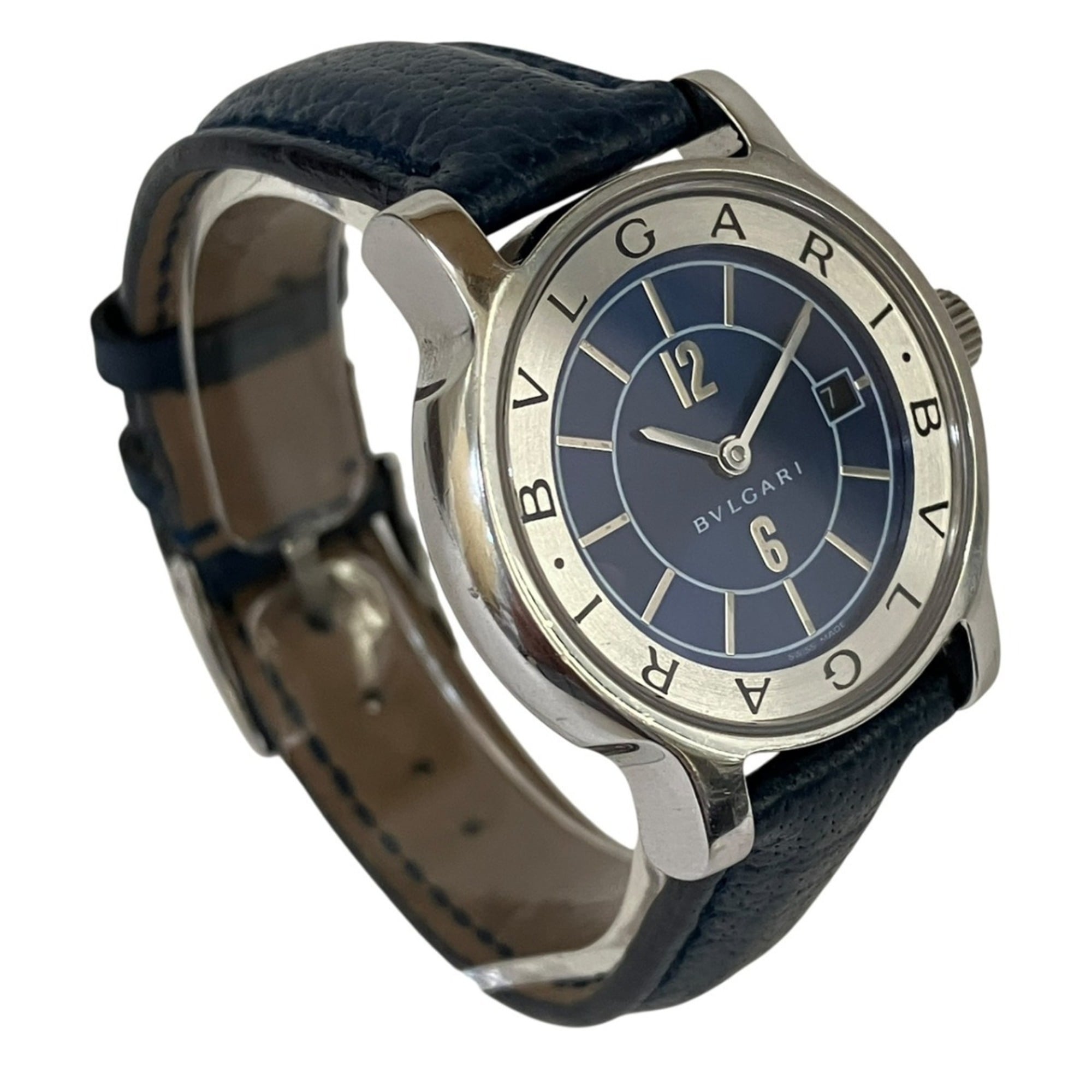 Bulgari BVLGARI Solotempo total weight 24.3g stainless steel genuine l