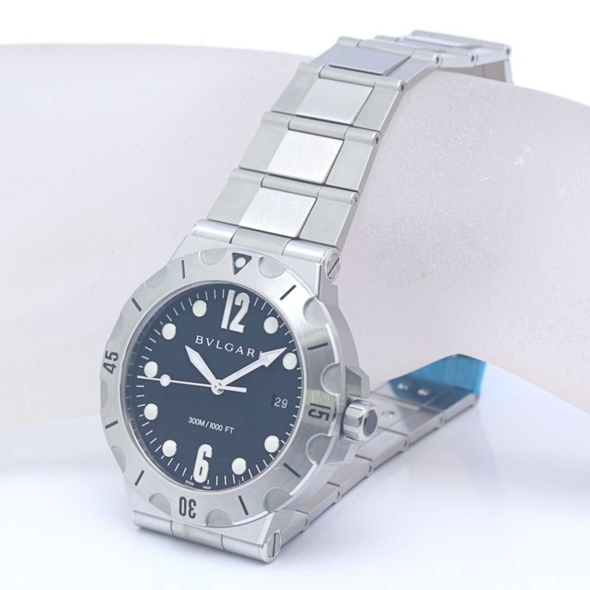 Montre Pour Hommes BVLGARI Diagono Scuba DP41BSSSD DP41SSD en acier inoxydable 40379