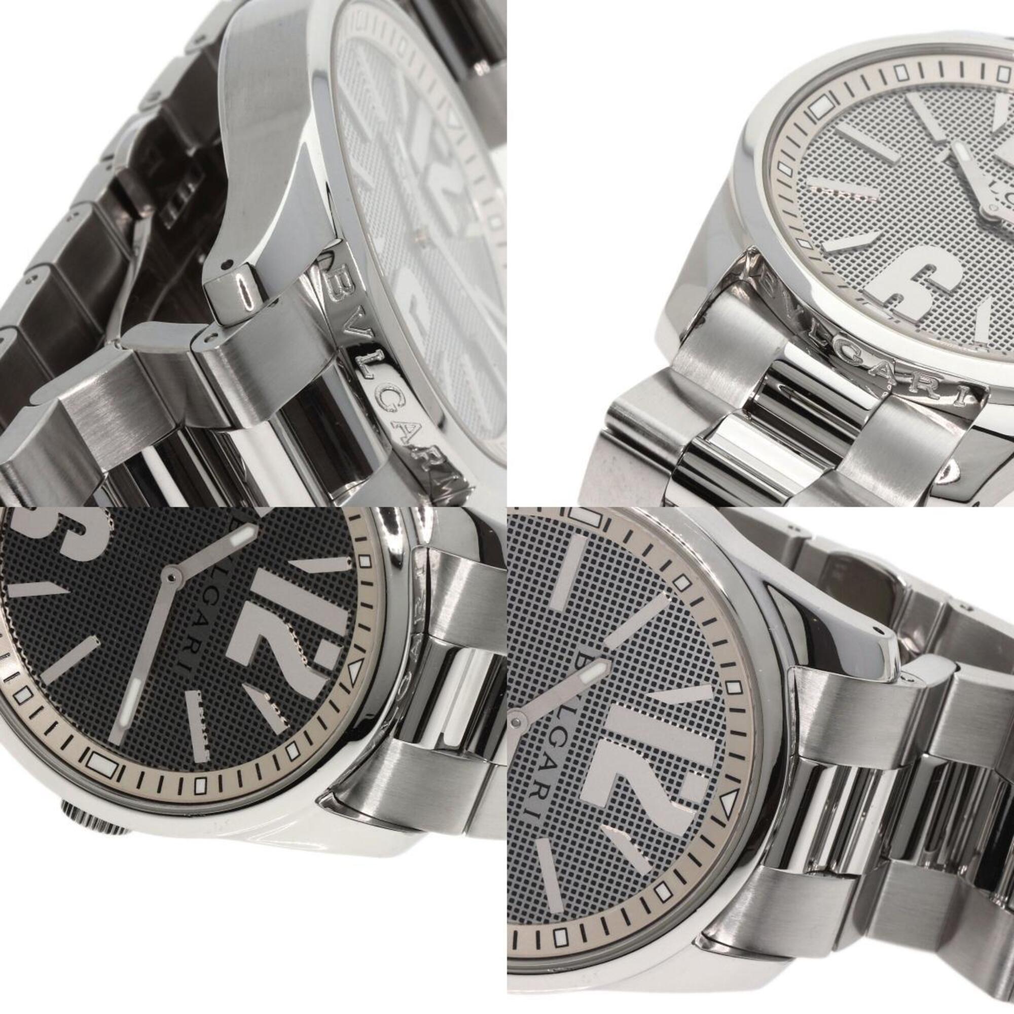 BVLGARI ST42SS Solotempo Watch Stainless Steel SS Men's