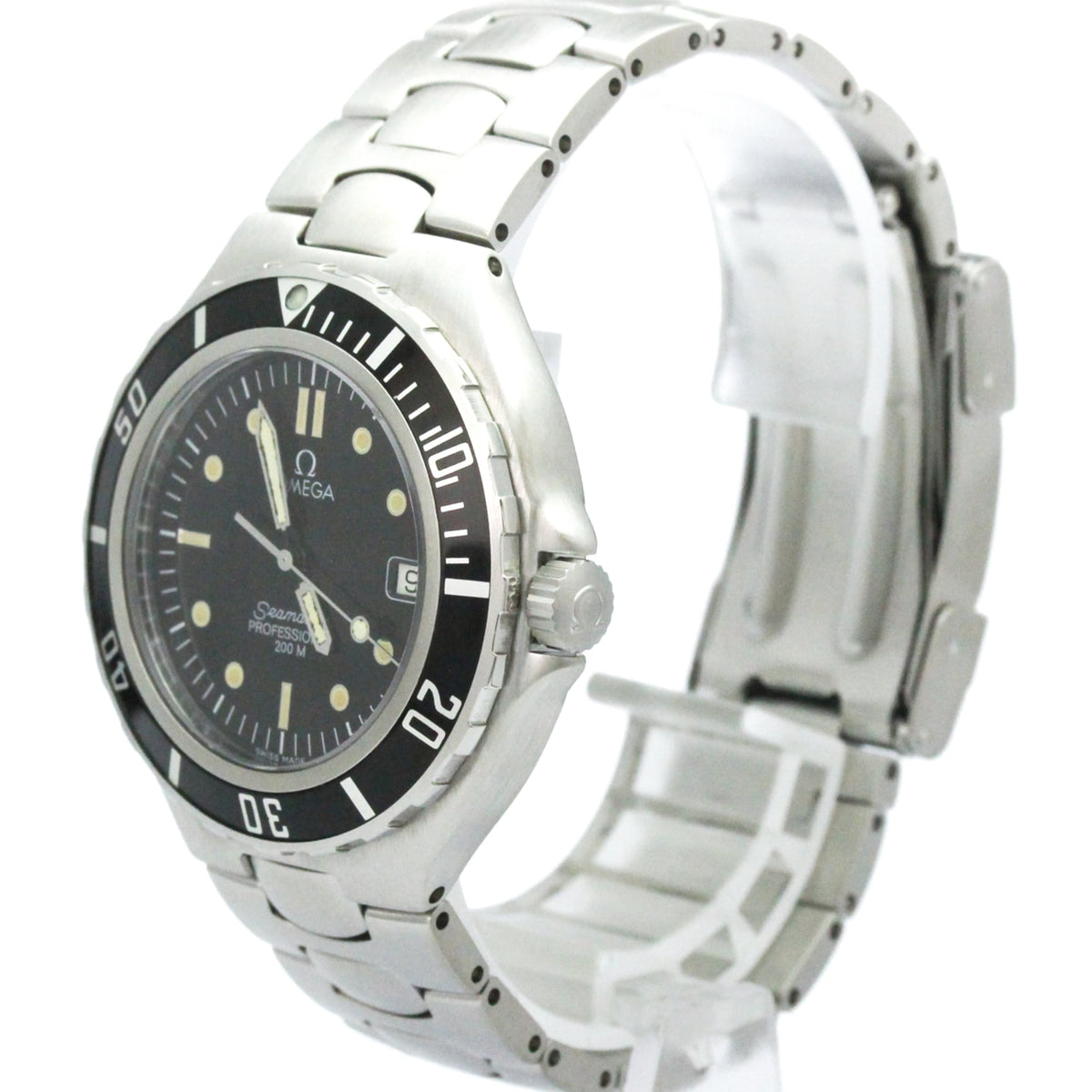 Omega Seamaster 2850.50 horloge met zwarte wijzerplaat, 38 mm