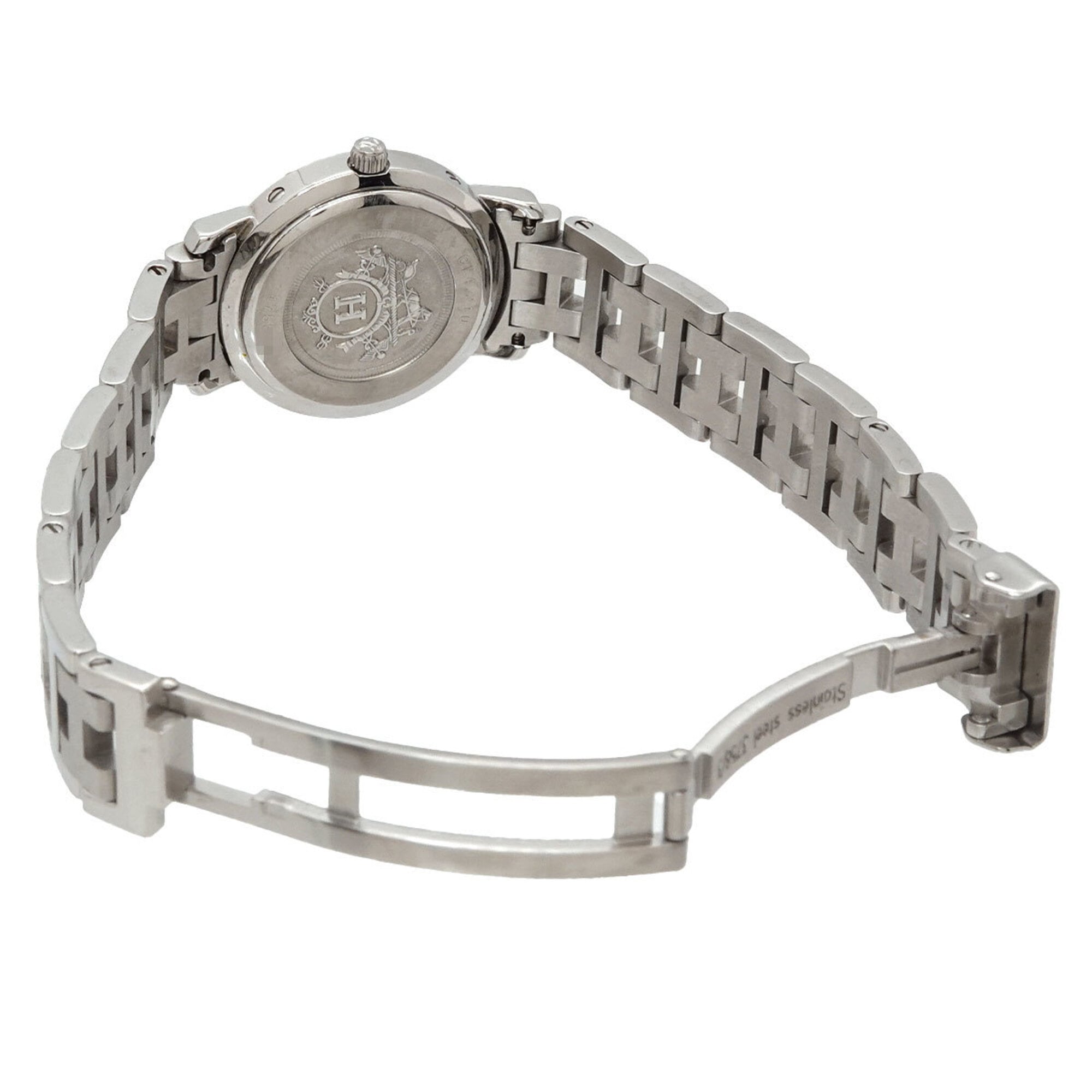 Hermes Clipper CL4 210 Wo Date Display White Quartz