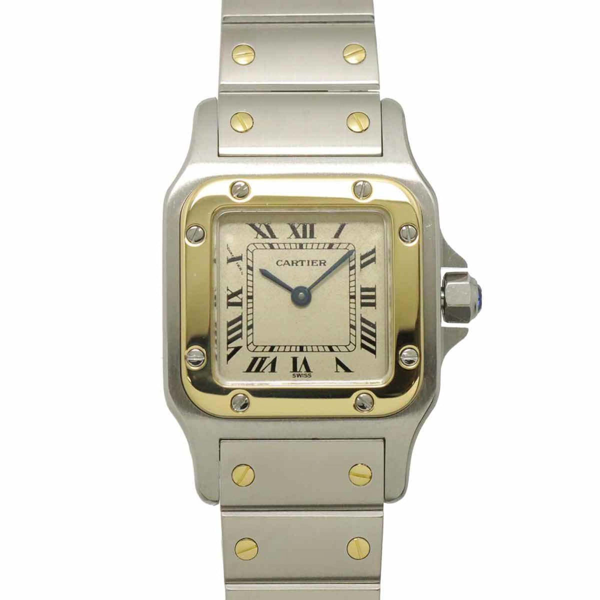 Cartier Santos Galbee SM W20012C4 Ivory Dial 23mm Watch