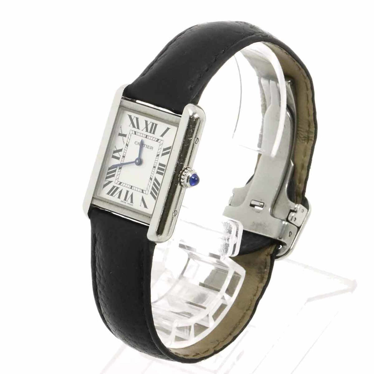 Cartier Tank Solo SM WSTA0030 Silber Zifferblatt 24 mm Uhr