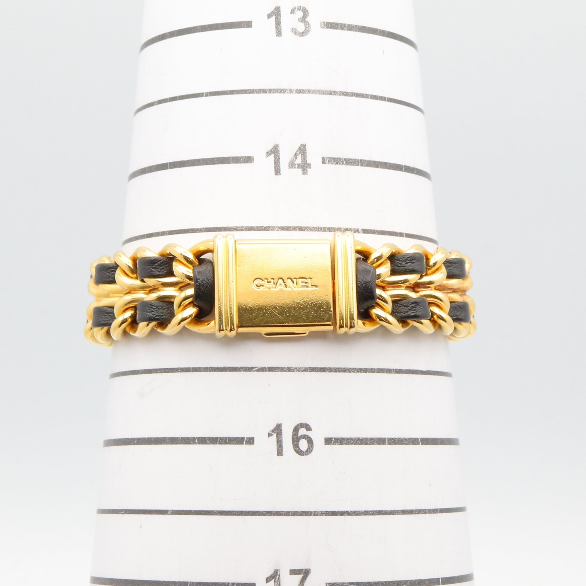 Chanel Premiere H0001 Black Dial Gold plated 20mm Watch