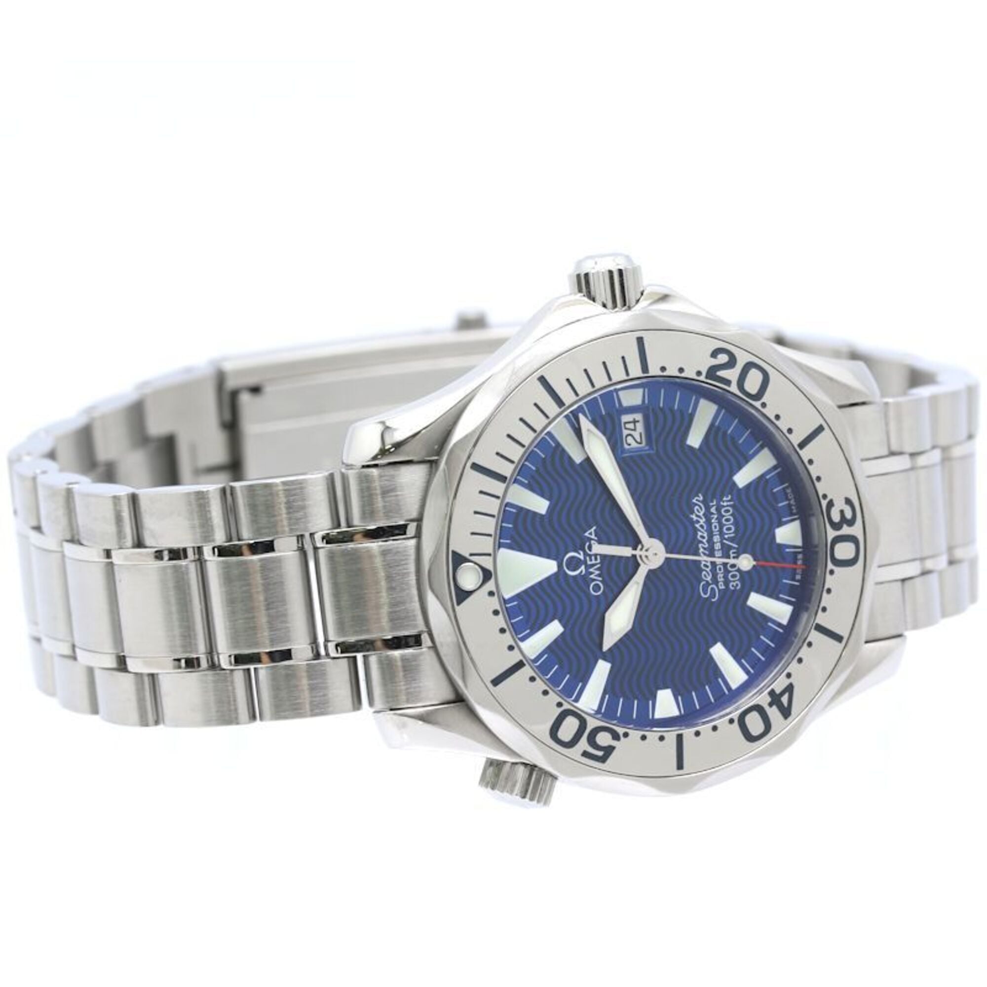 Omega Seamaster 300 m 2263.80.00 Blaues Zifferblatt 36 mm Uhr