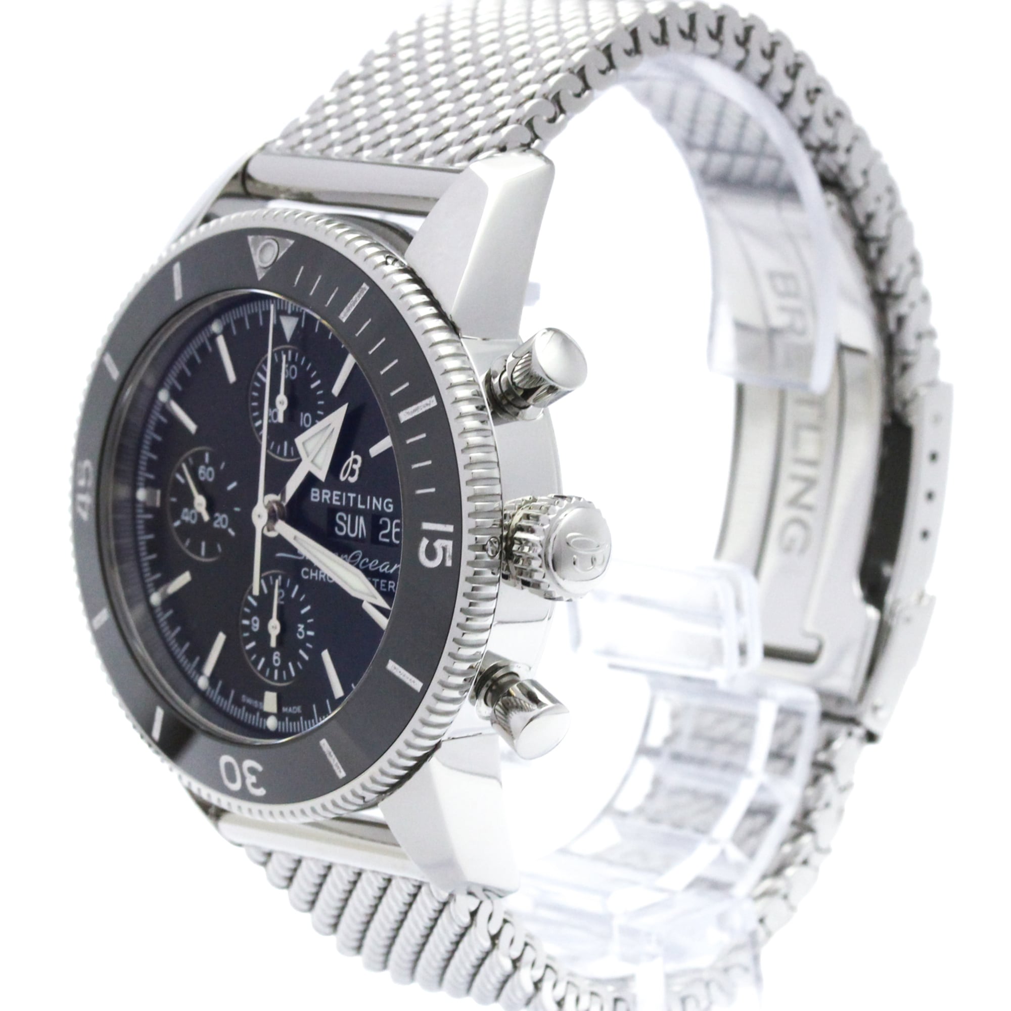 Breitling Superocean A13313 Black Dial 44mm Watch