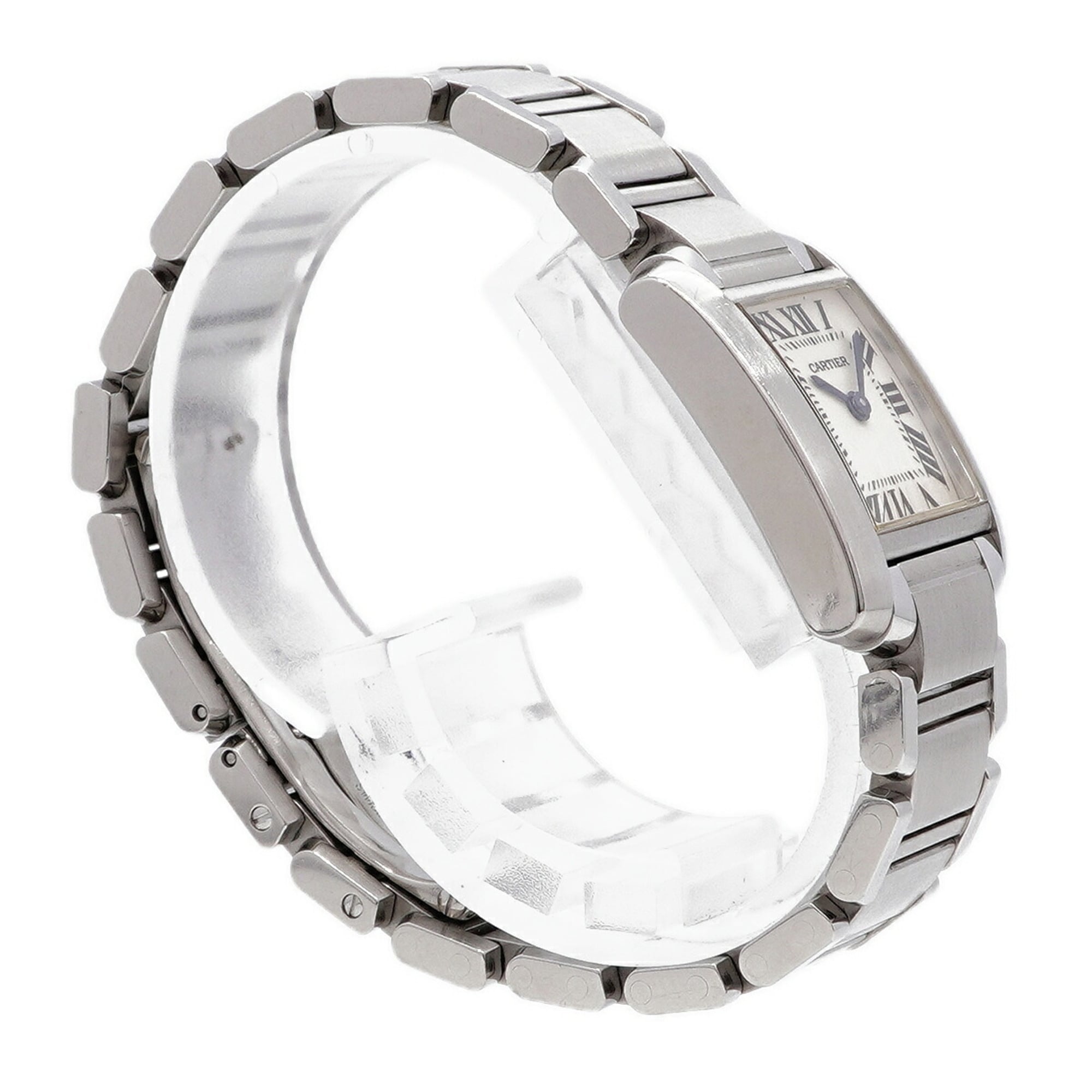 Cartier Tank Française SM W51008Q3 White Dial 20mm Watch