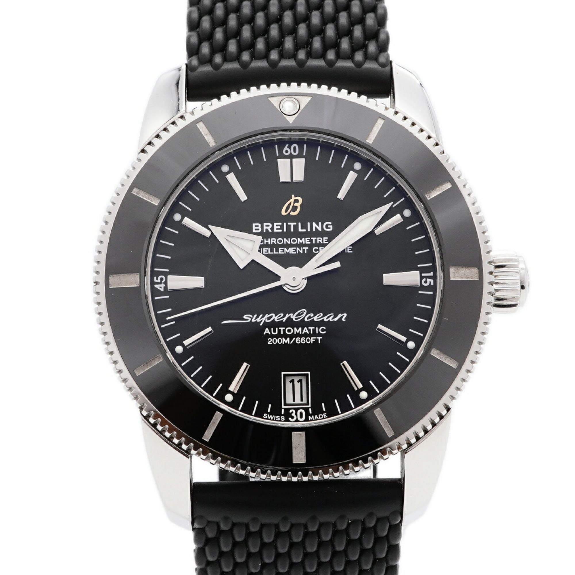 Breitling Superocean Heritage II B20 AB2010 Black Dial 42mm Watch