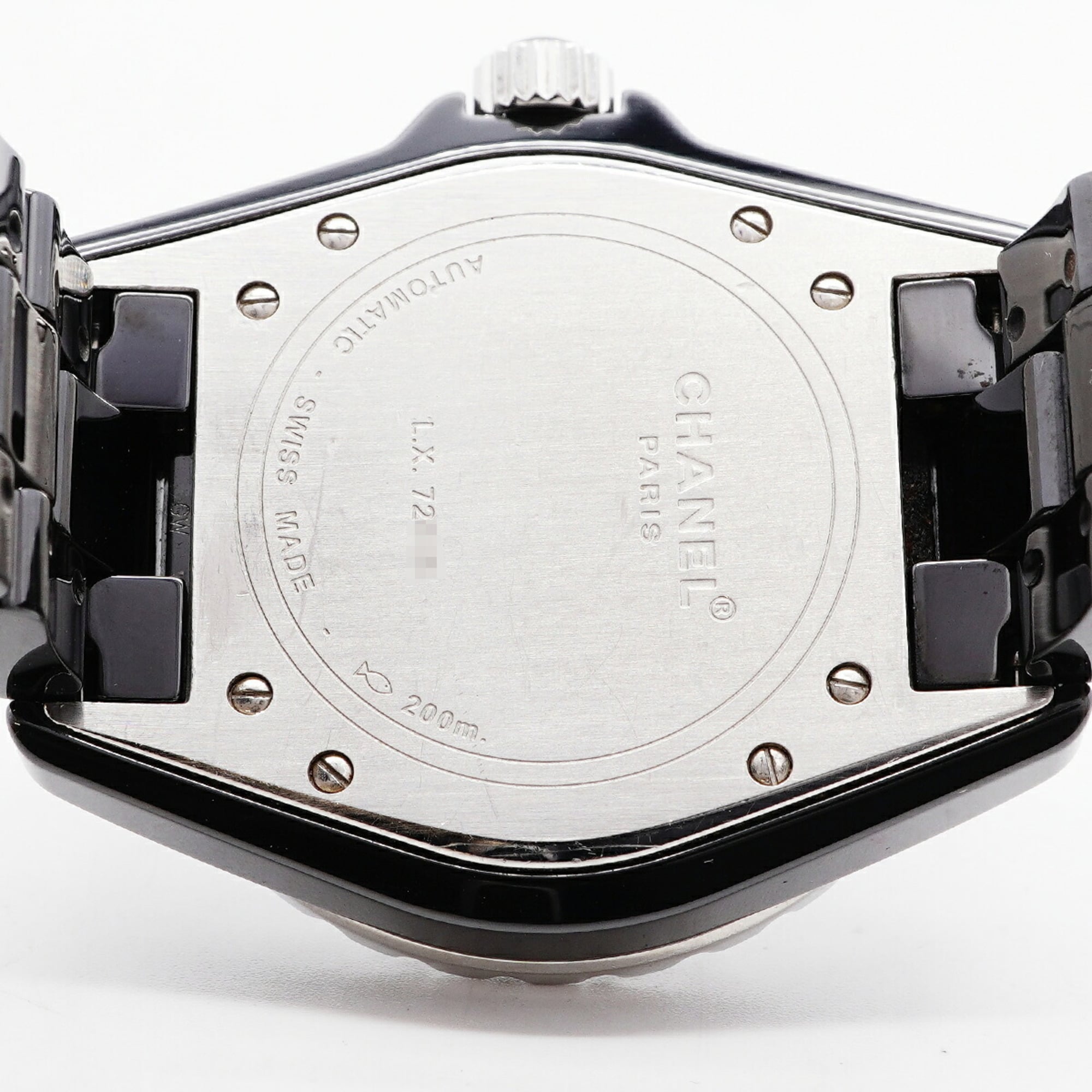 Chanel J12 Diamond Bezel H1174 Black Dial 38mm Watch