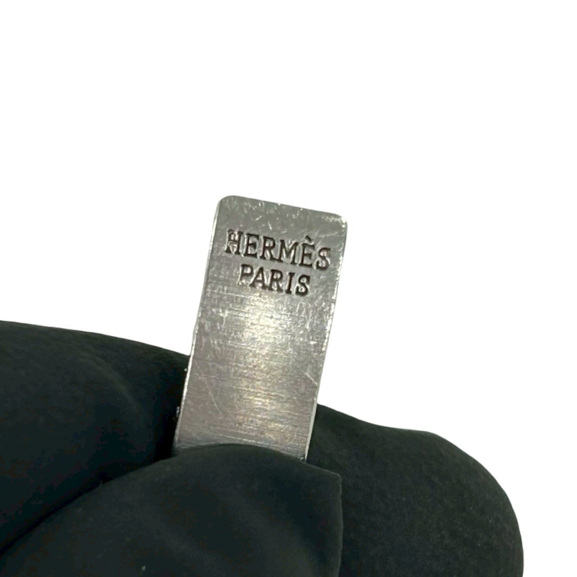 HERMES Vintage Clipper Stainless Steel GP Quartz Silver 32954