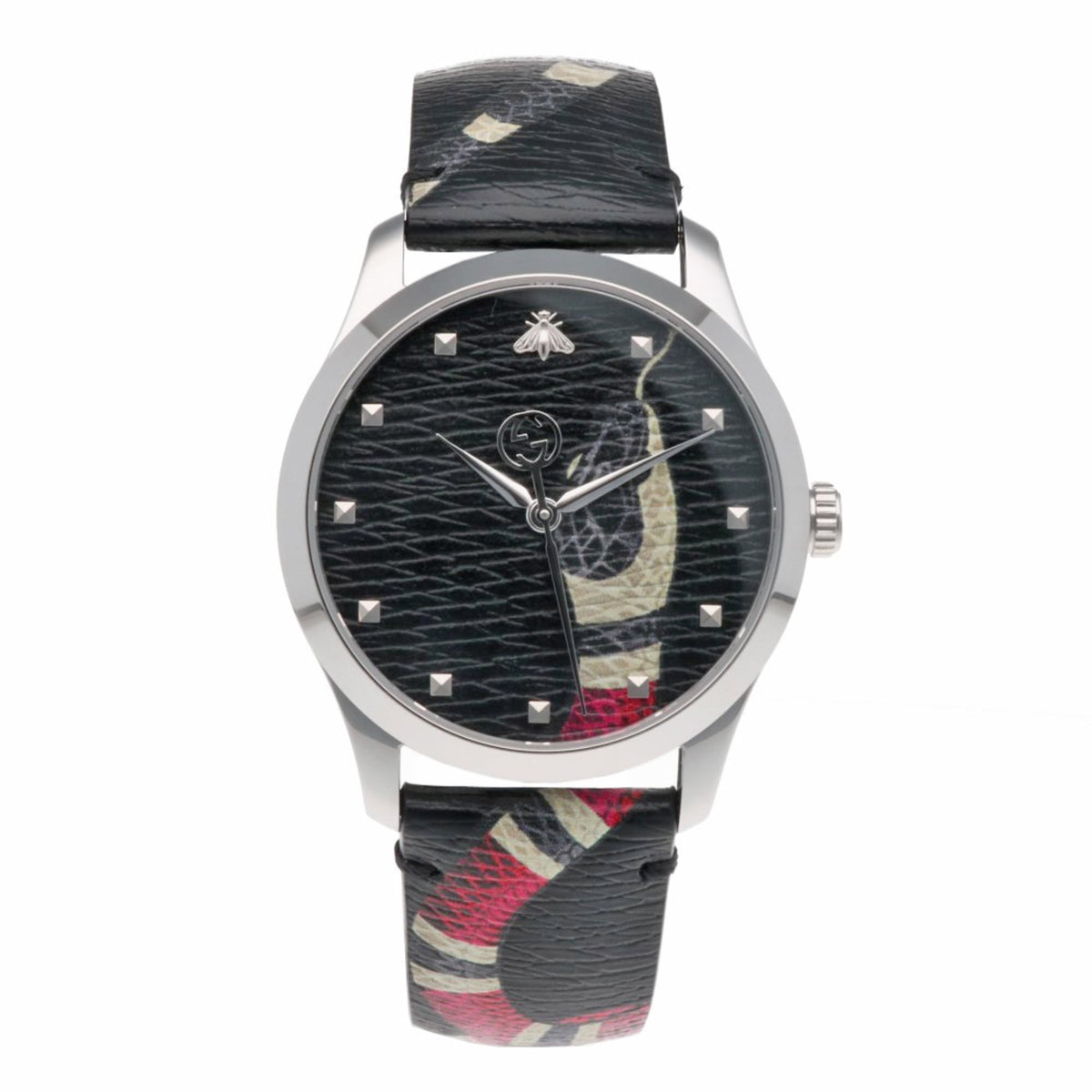 Montre Gucci G-Timeless YA1264007A/126.4 Noir avec cadran de 38 mm