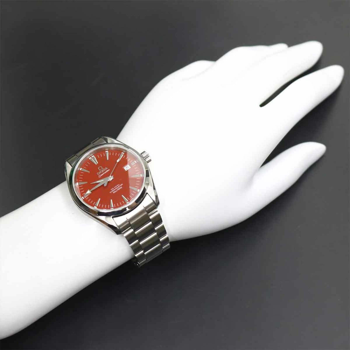 Omega Seamaster Aqua Terra Co-Axial 2503 60 Red color Dial 39mm Watch
