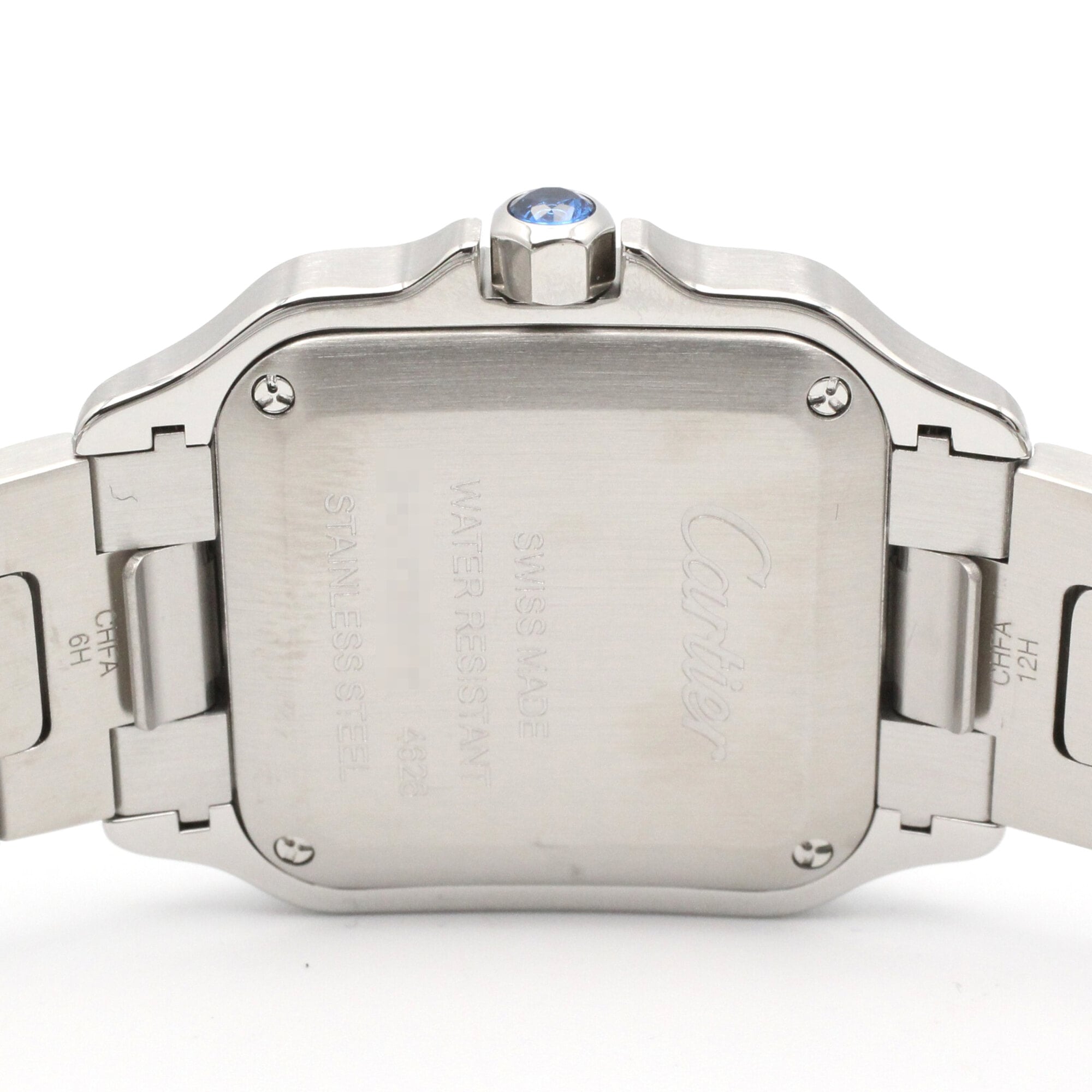 Cartier Santos WSSA0082 Silver Dial Stainless steel 27mm Watch