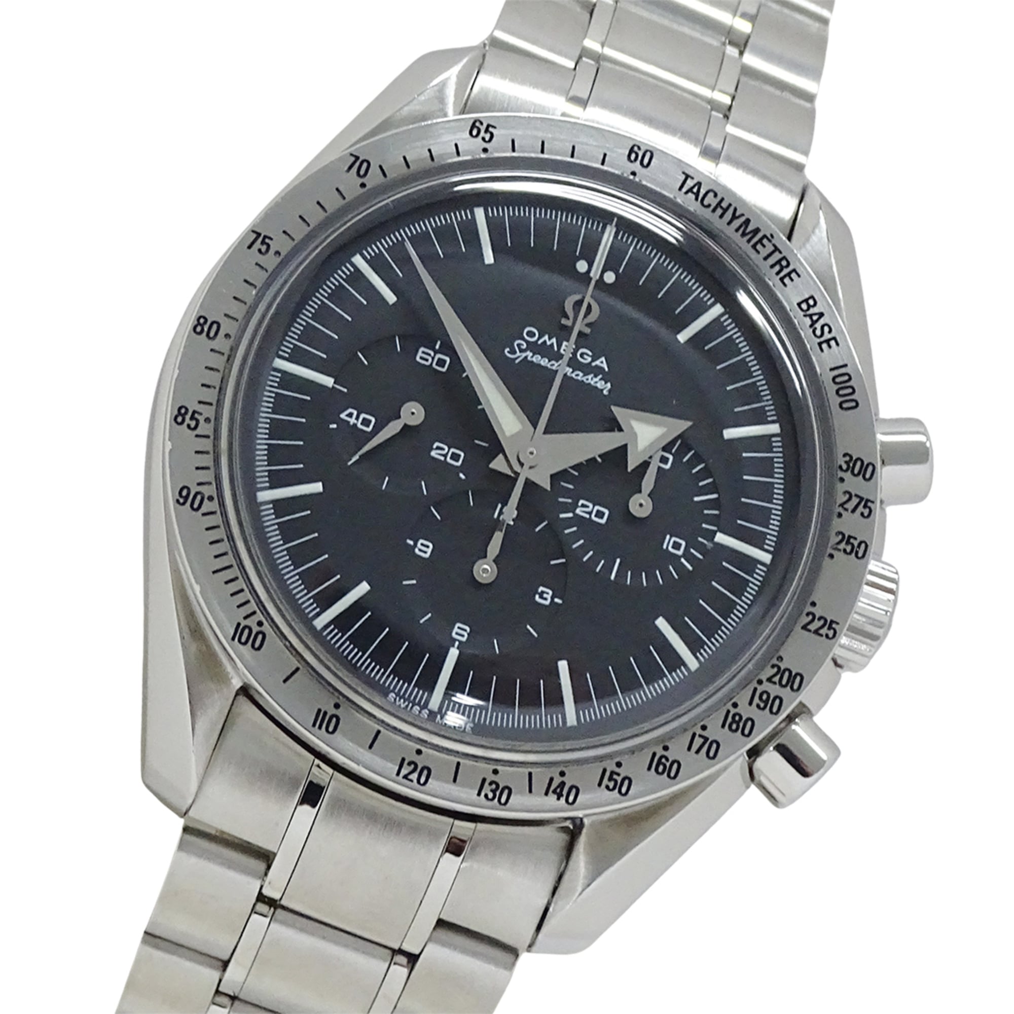 Omega Speedmaster First Replica 3594.50 Brand Name Chronograph Manual Stainless Steel (SS) Silver Black