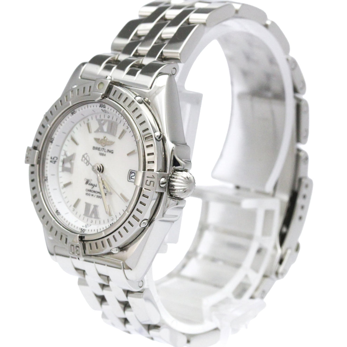 Breitling Wings A67350 White shell Dial 31mm Watch