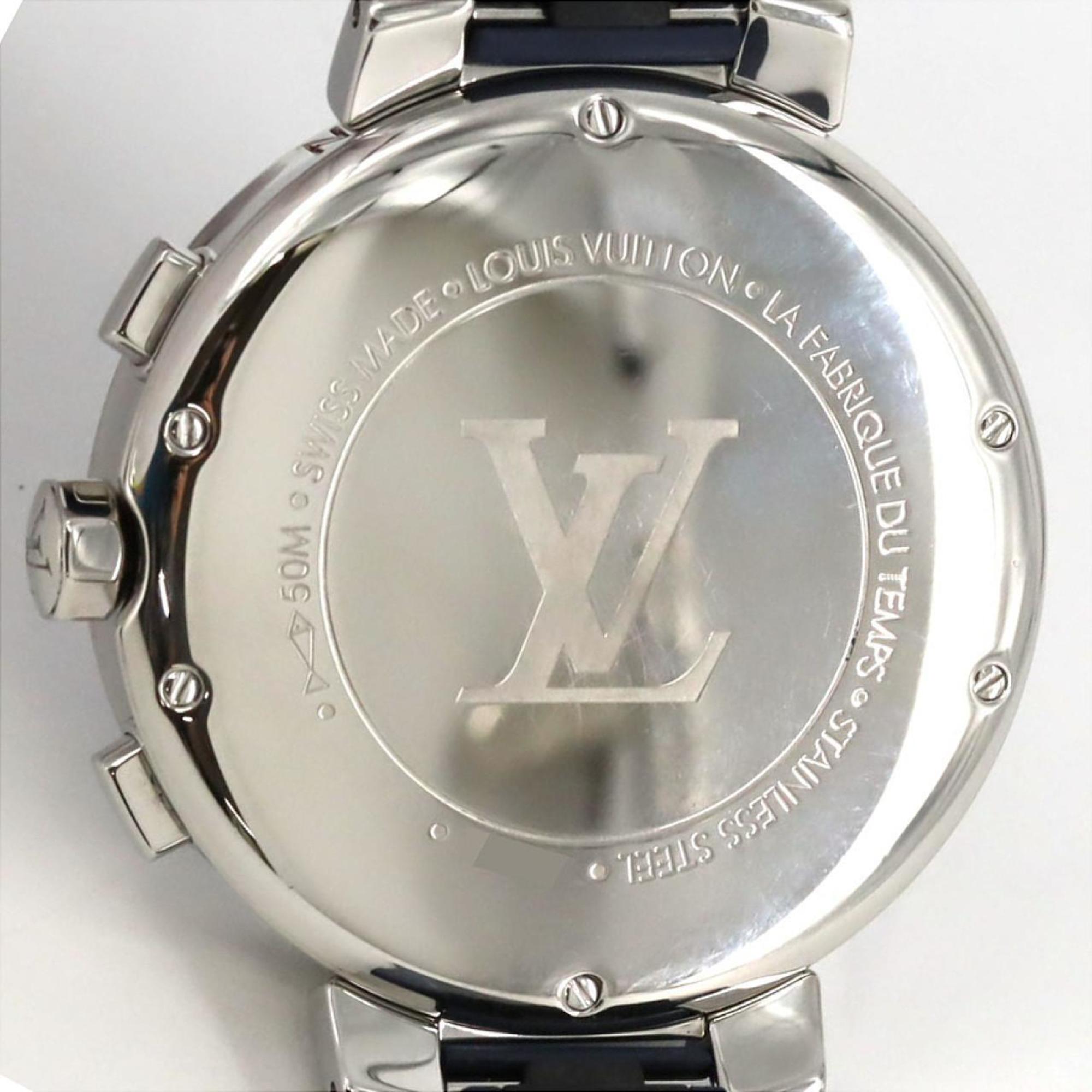 Louis Vuitton Tambour Moon Star Chrono QA032 roestvrijstalen quartzhorloge