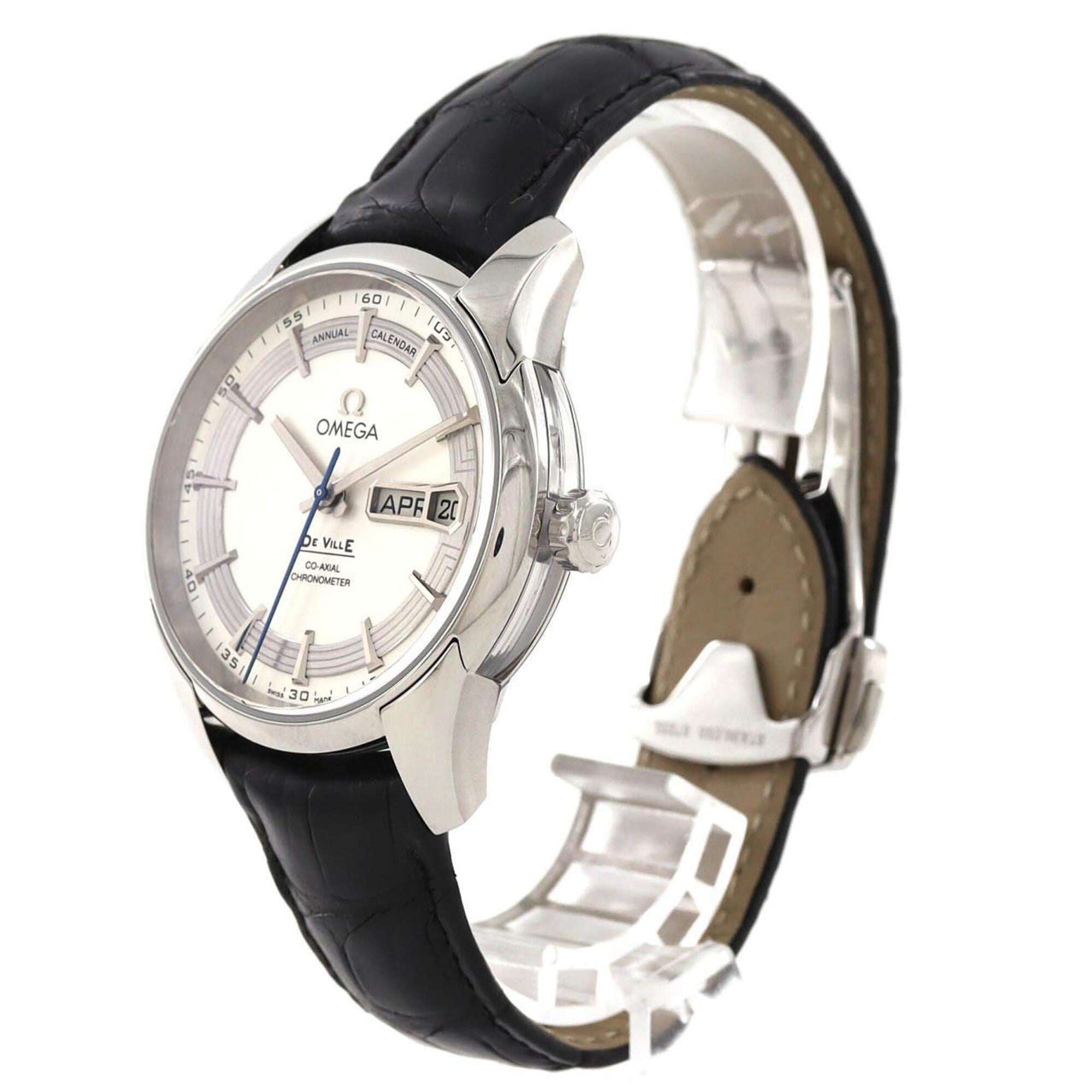 Omega De Ville Hour Vision Jahreskalender 431.33.41.22.02.001 Silber Zifferblatt 41 mm Uhr