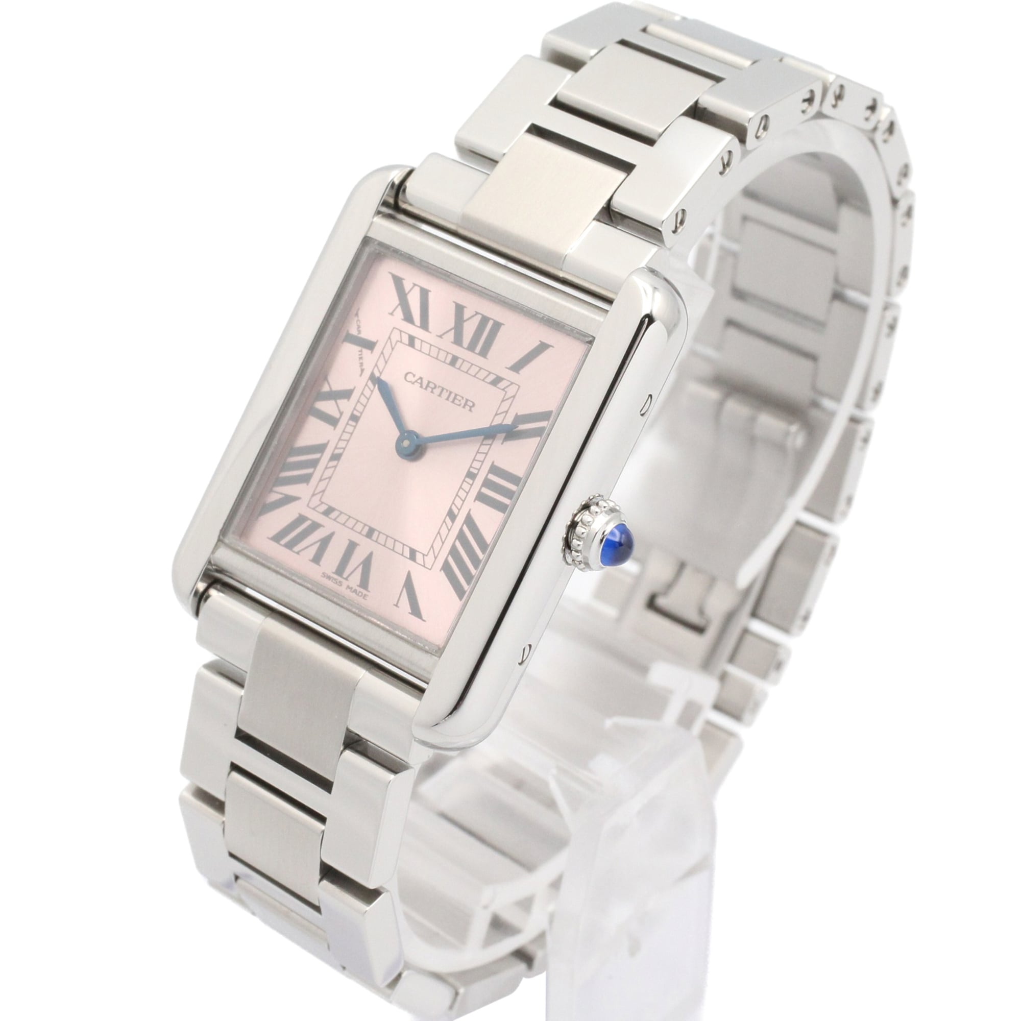 Cartier Tank W5200000 Pink Dial 24mm Watch
