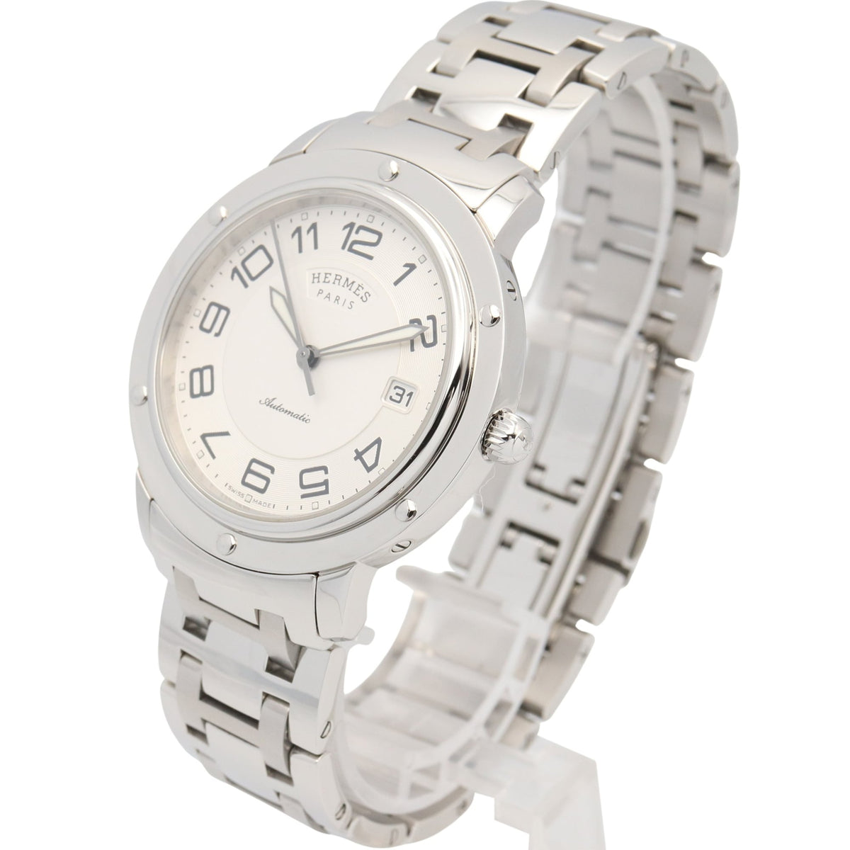Hermes Clipper Classic CP2.810 Silver Dial 39mm Watch